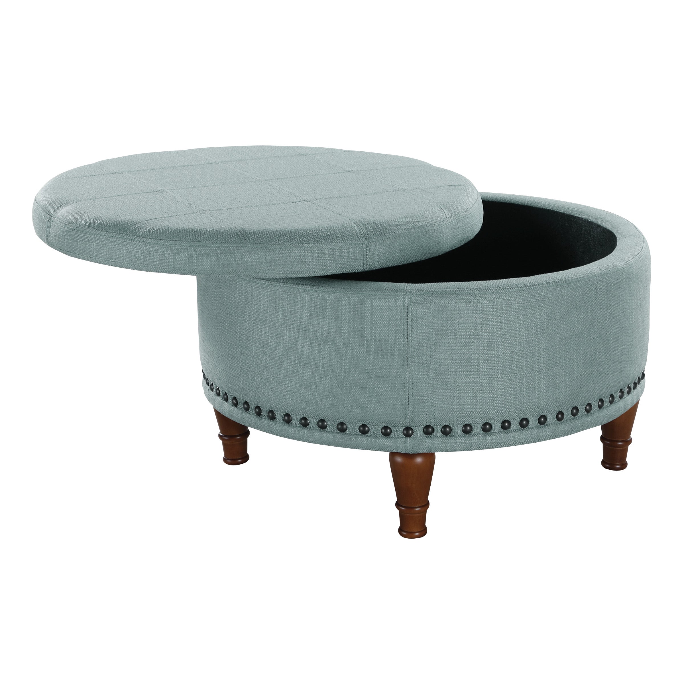 Alloway Storage Ottoman - Sea Blue