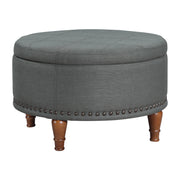 Alloway Storage Ottoman - Charcoal