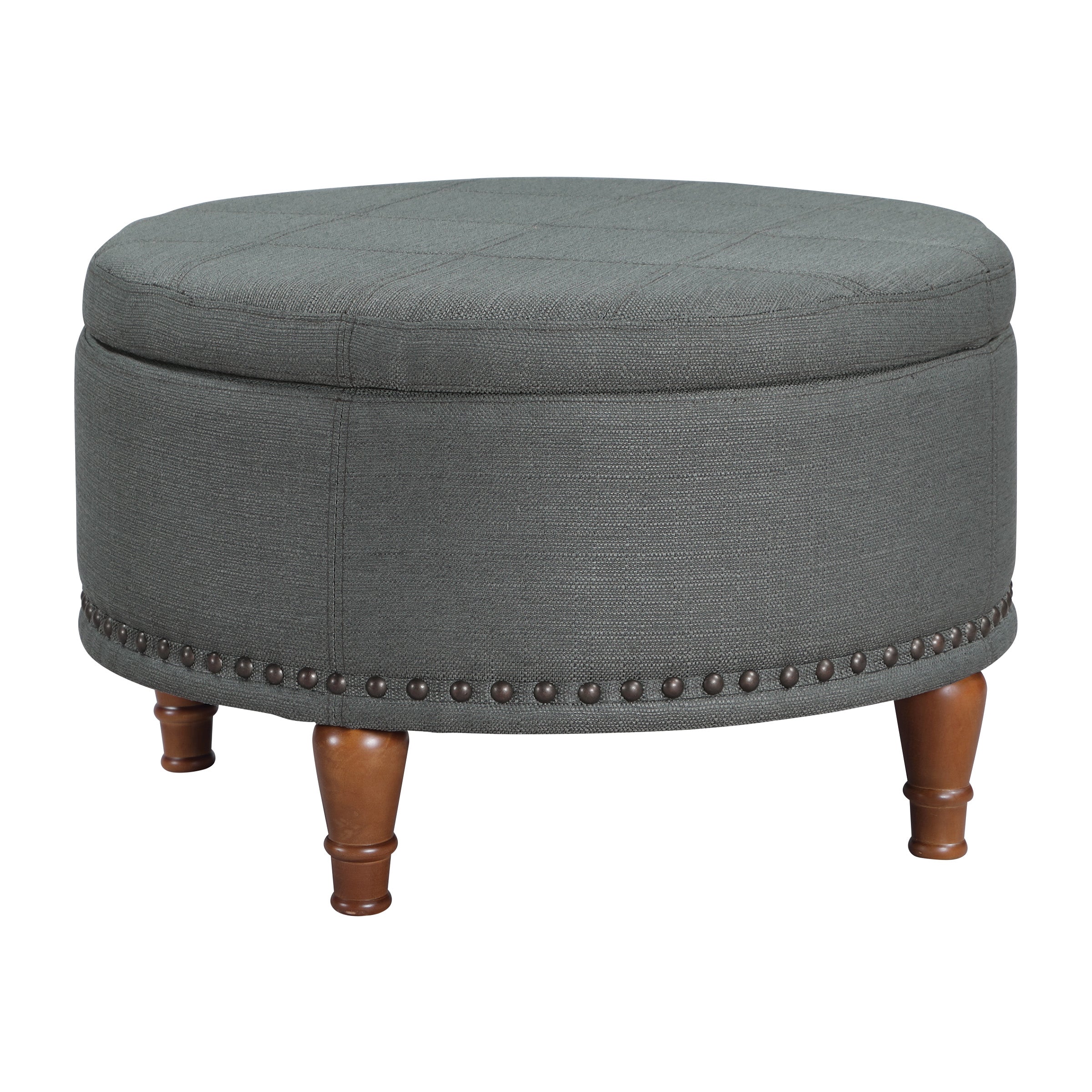 Alloway Storage Ottoman - Charcoal