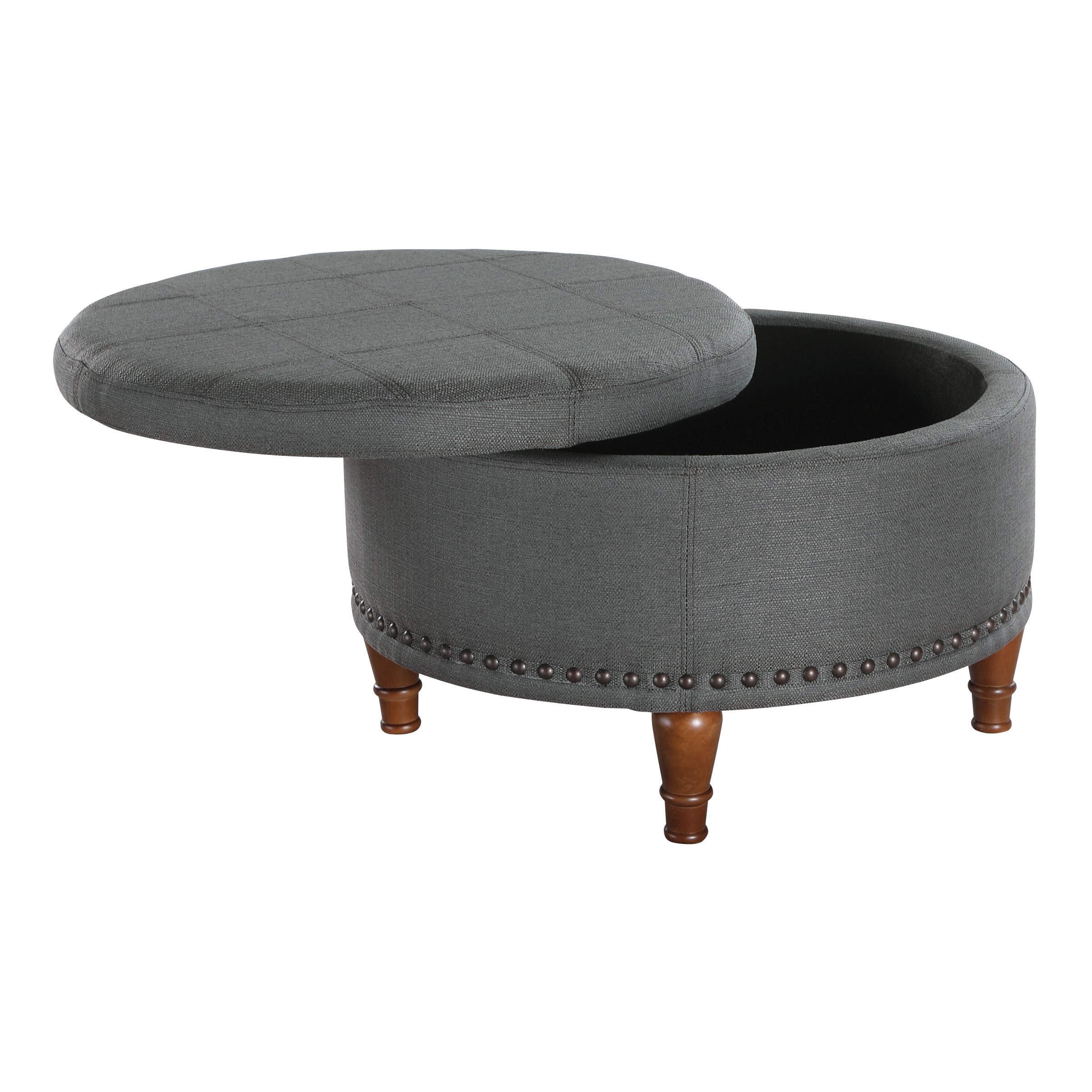 Alloway Storage Ottoman - Charcoal