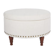 Alloway Storage Ottoman - Linen