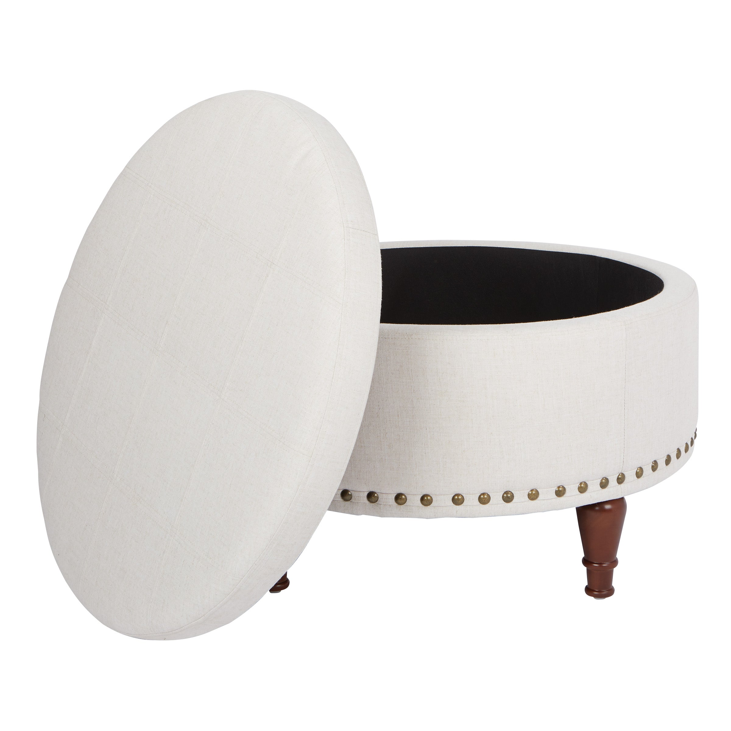 Alloway Storage Ottoman - Linen