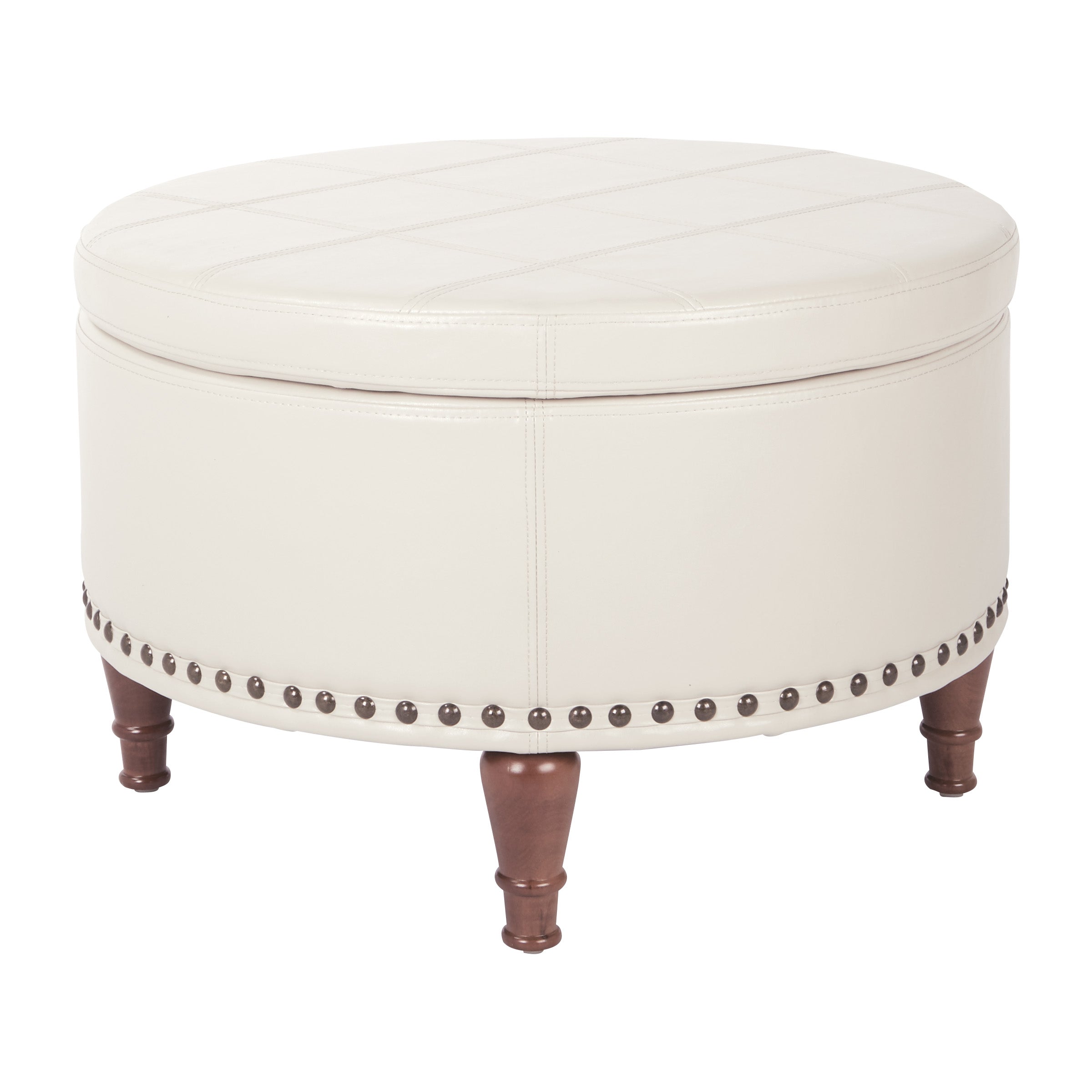 Alloway Storage Ottoman - Cream