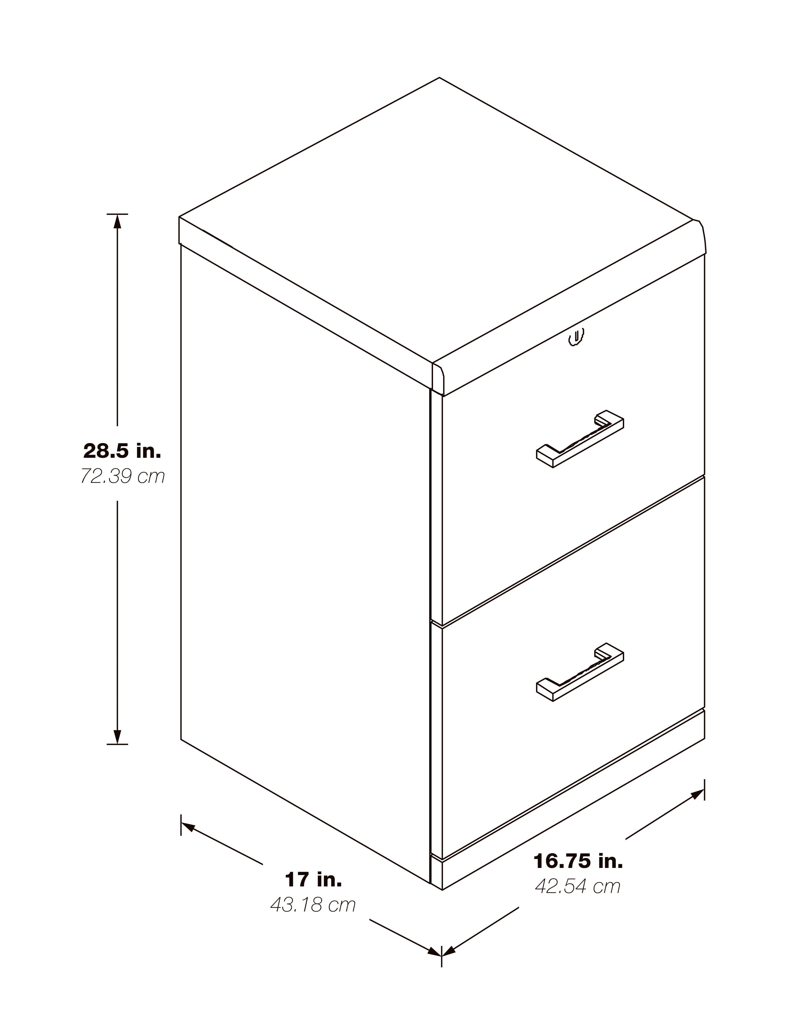 Alpine Vertical File - Espresso