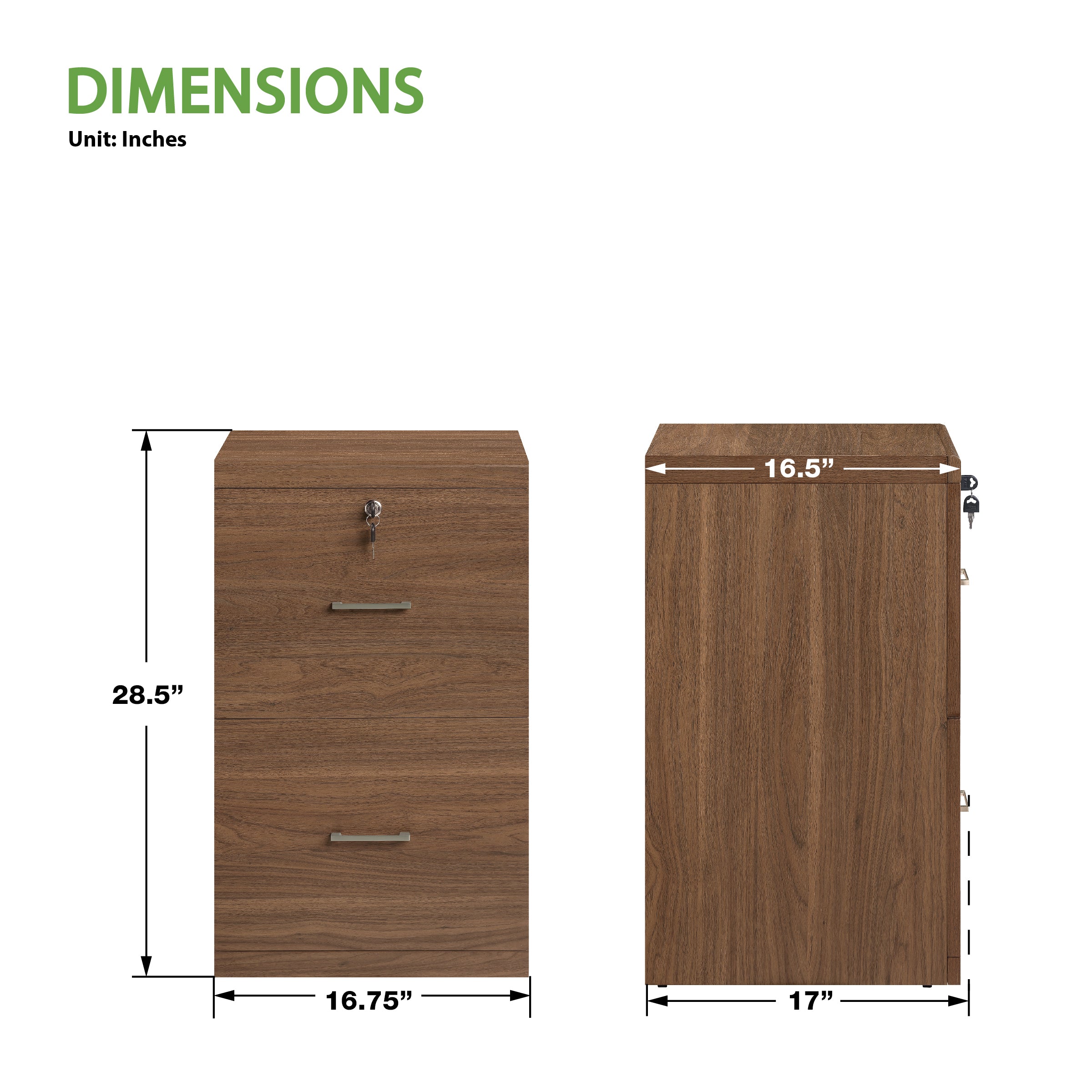 Alpine Vertical File - Majestic Walnut