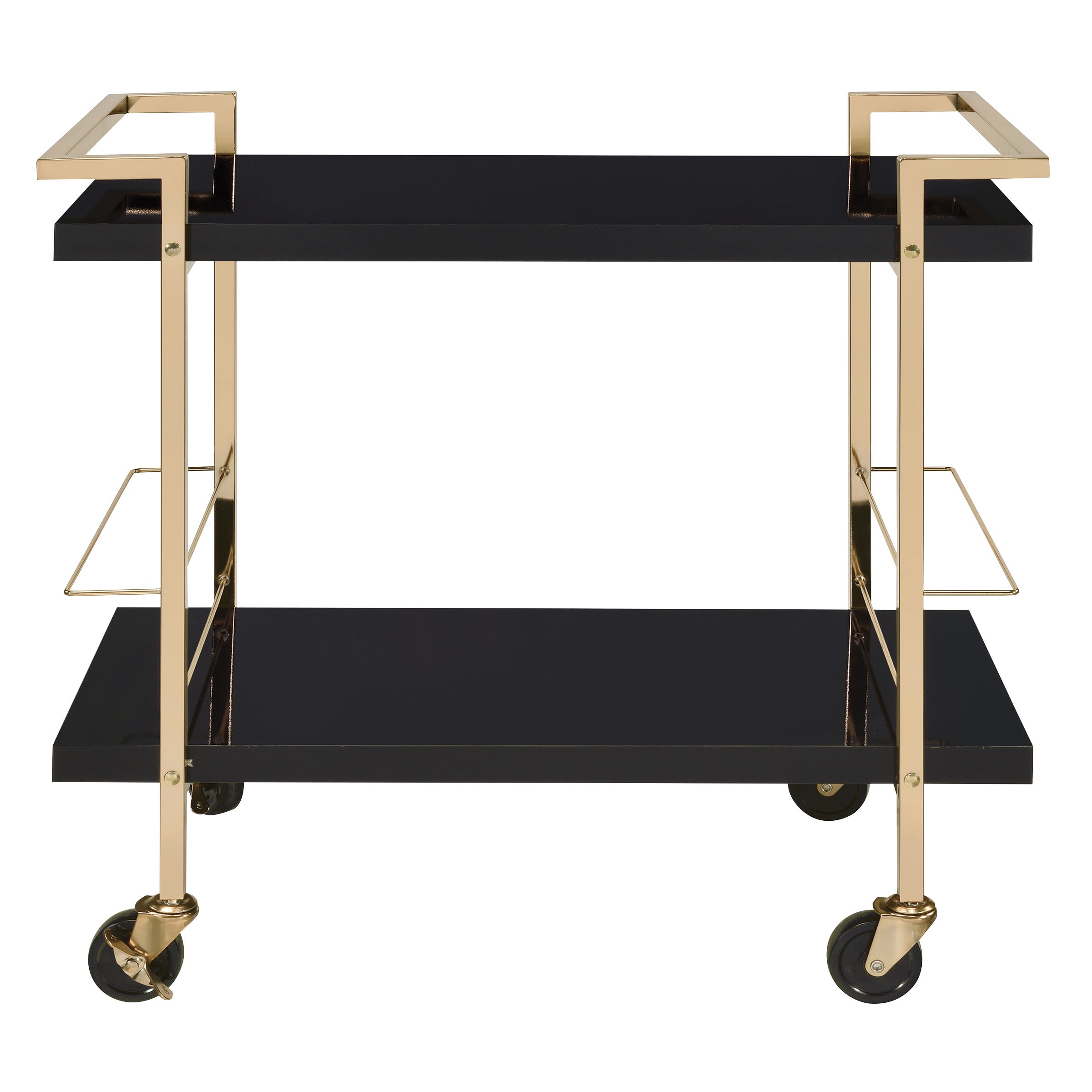 Alios Serving Cart - Black/Gold