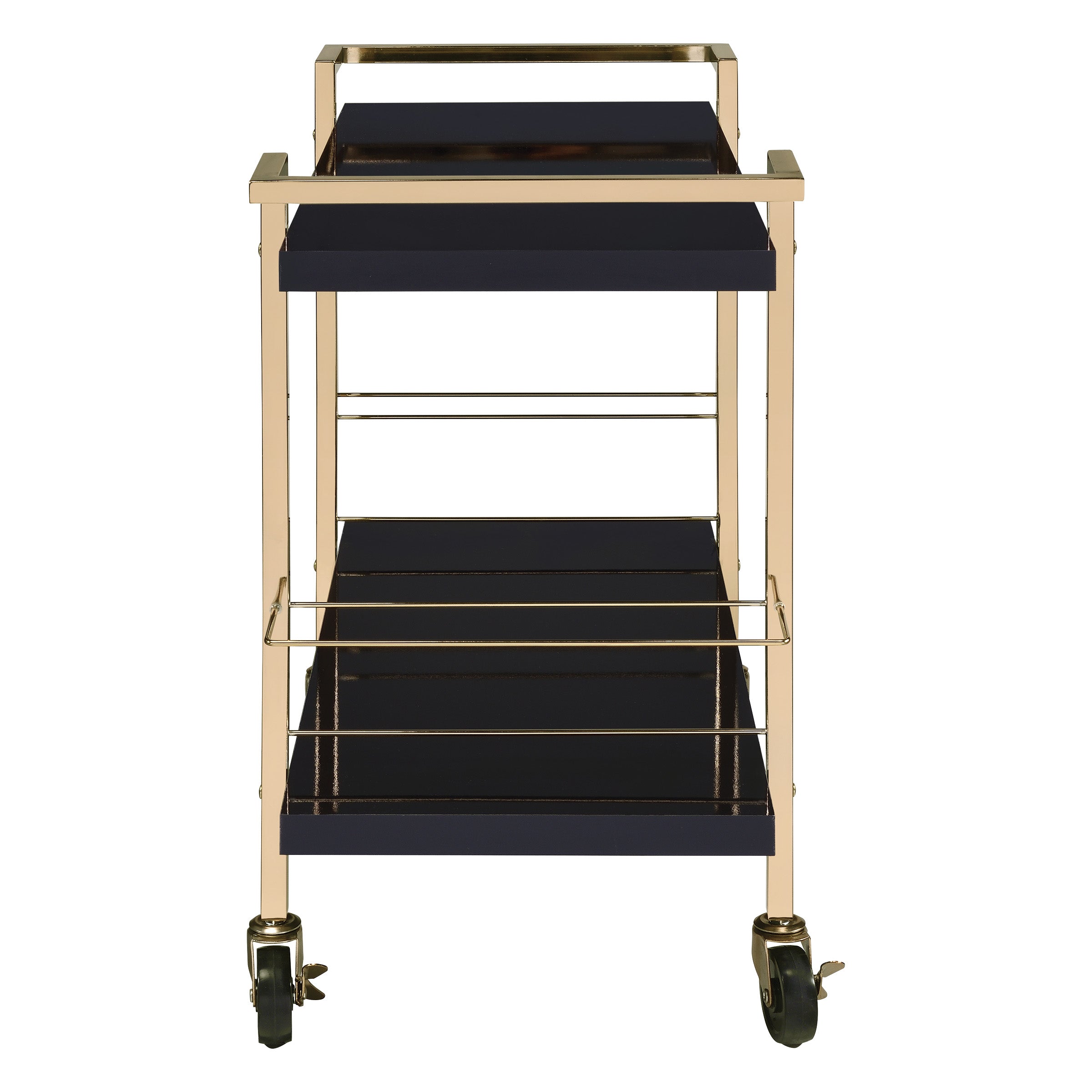 Alios Serving Cart - Black/Gold