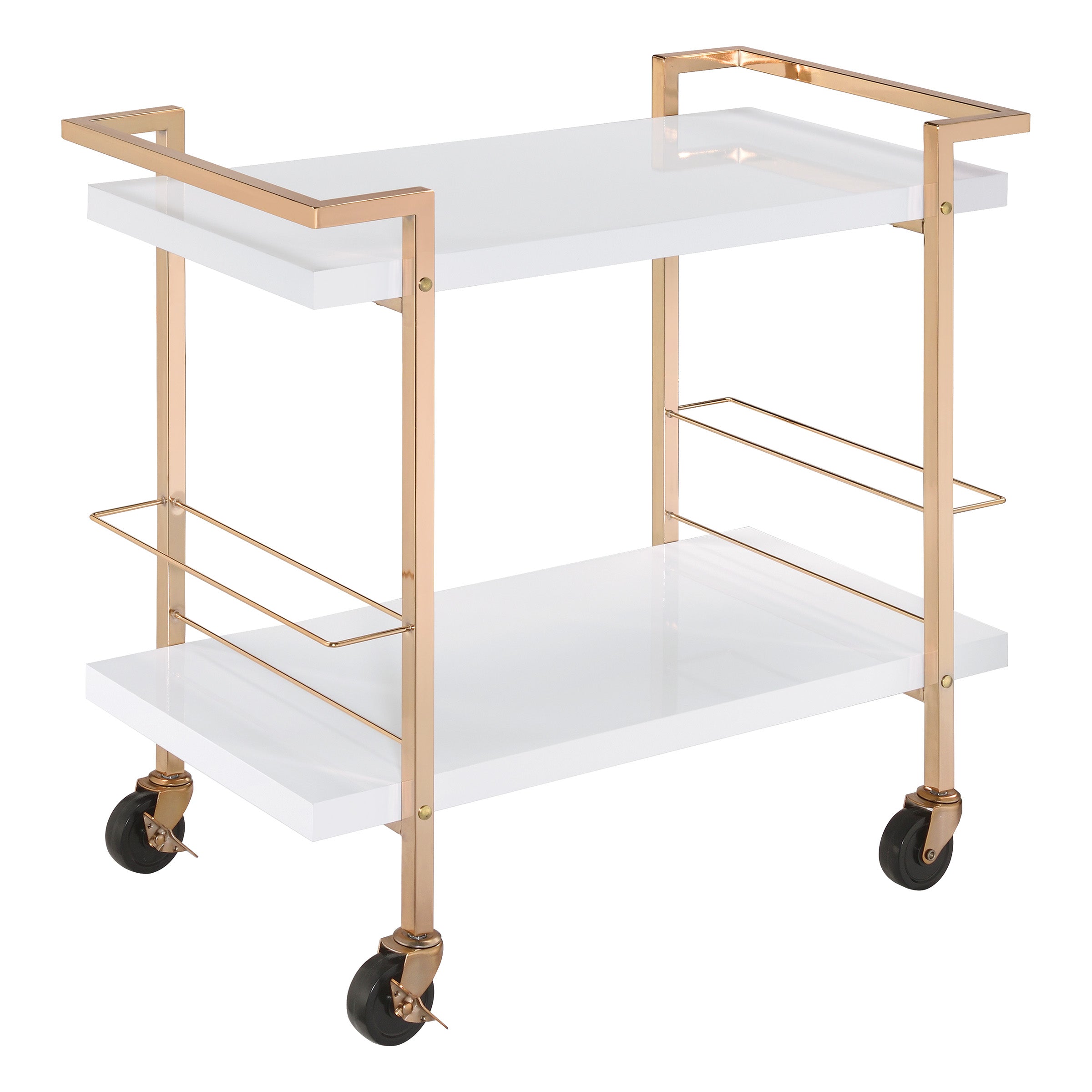 Alios Serving Cart - White/Gold
