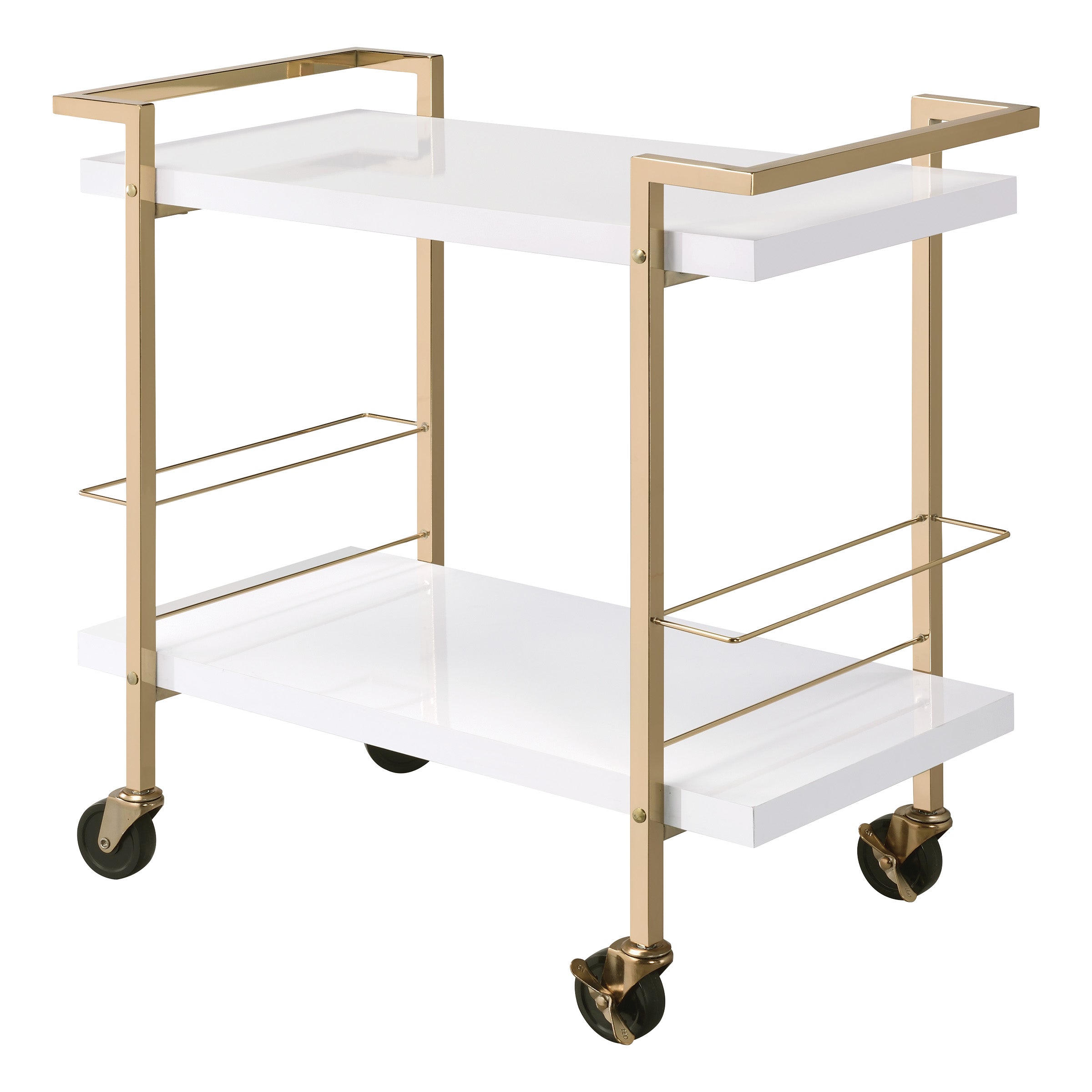 Alios Serving Cart - White/Gold