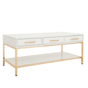 Alios Cocktail Table - White/Gold