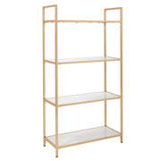 Alios Bookcase - White/Gold
