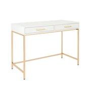 Alios White Desk - White/Gold