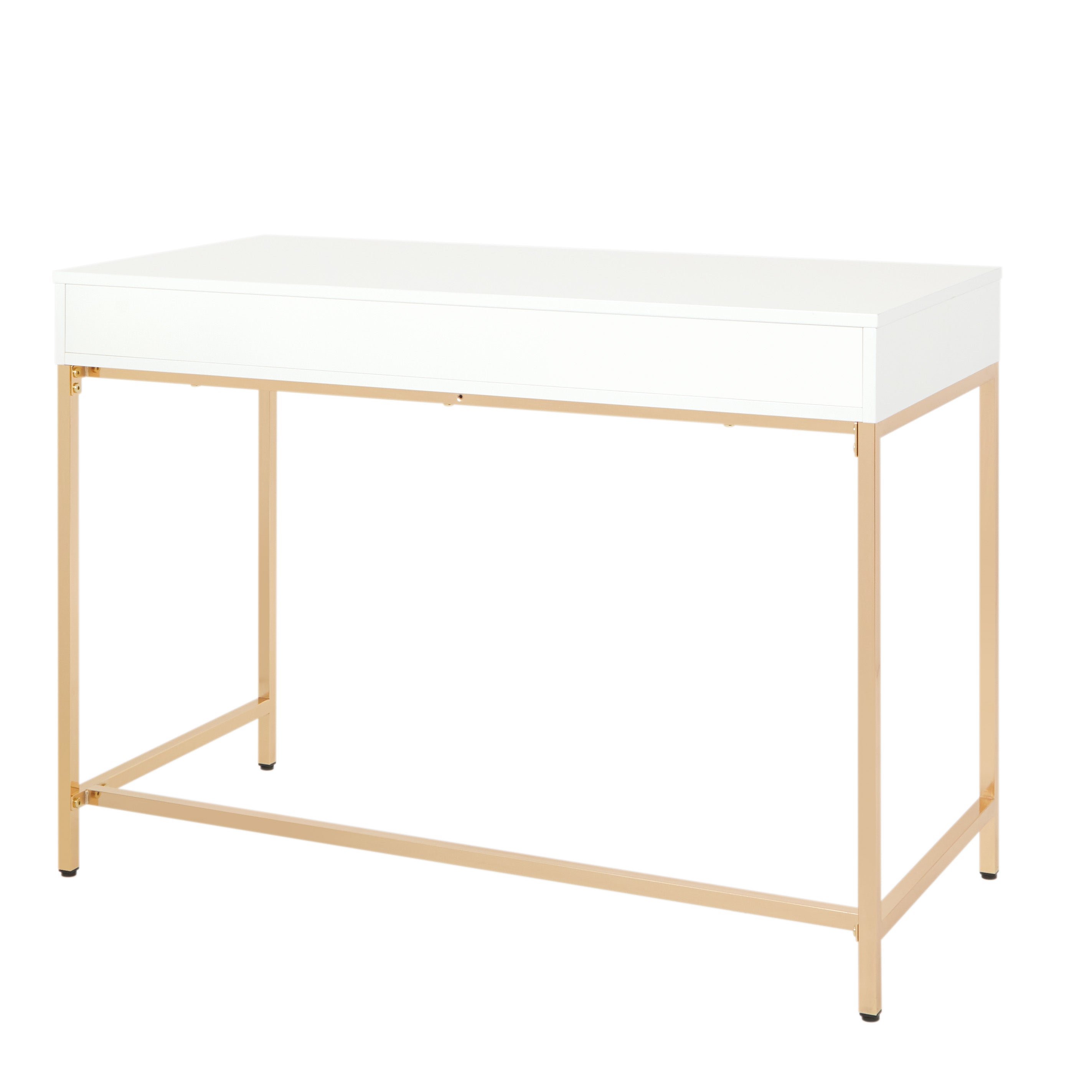 Alios White Desk - White/Gold