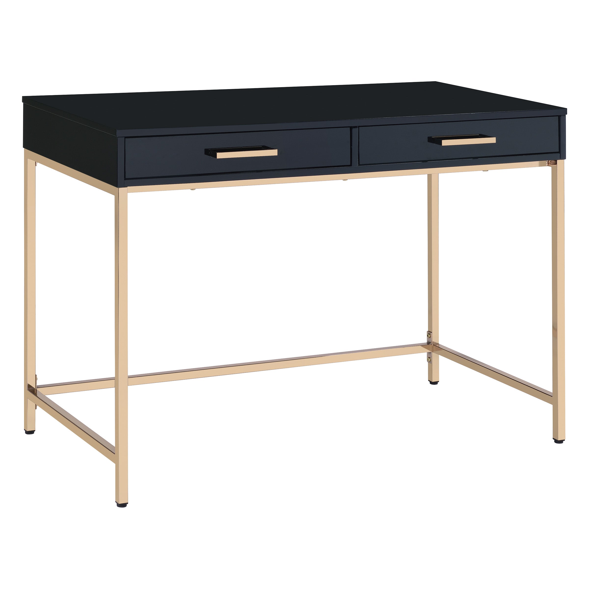Alios Black Desk - Black/Gold