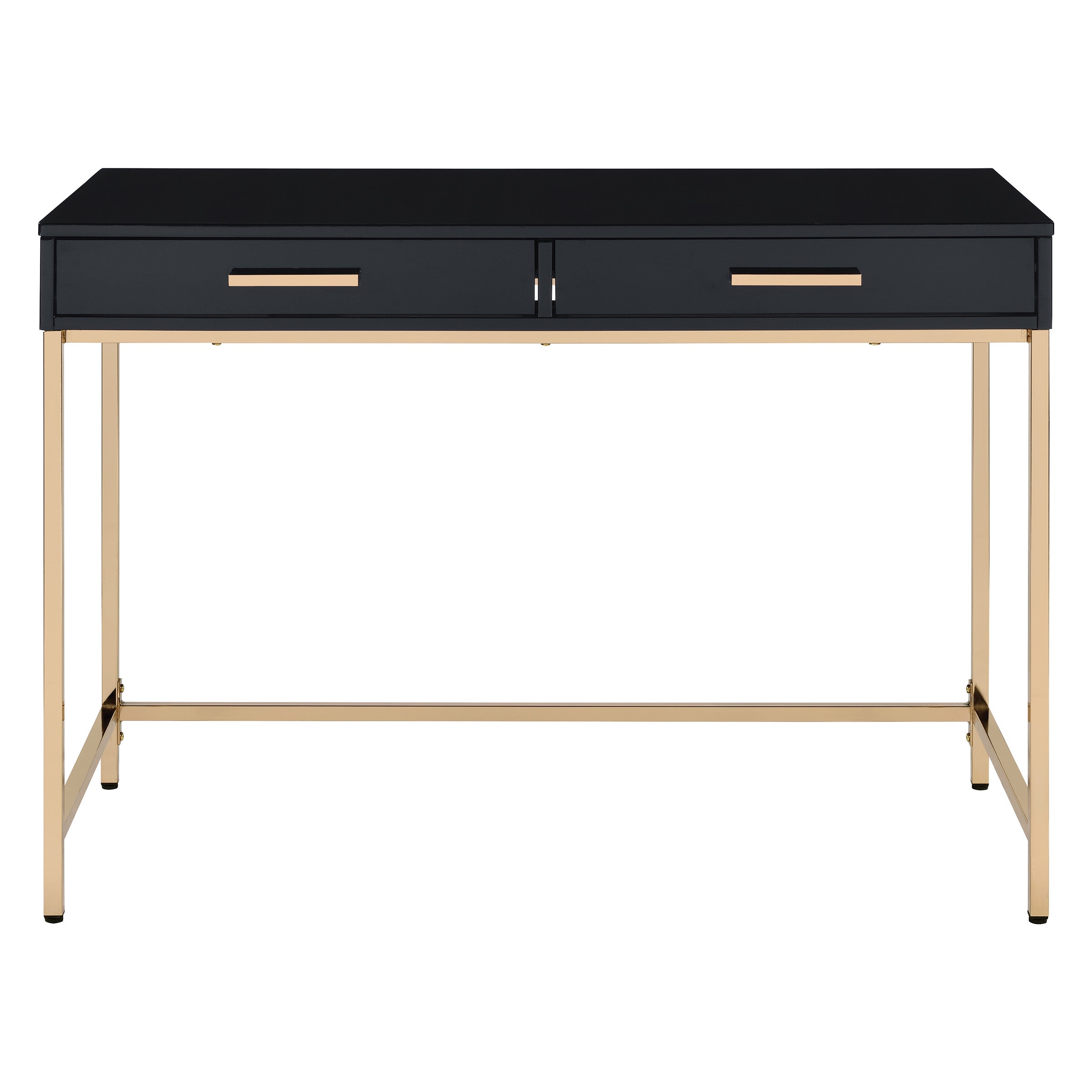Alios Black Desk - Black/Gold