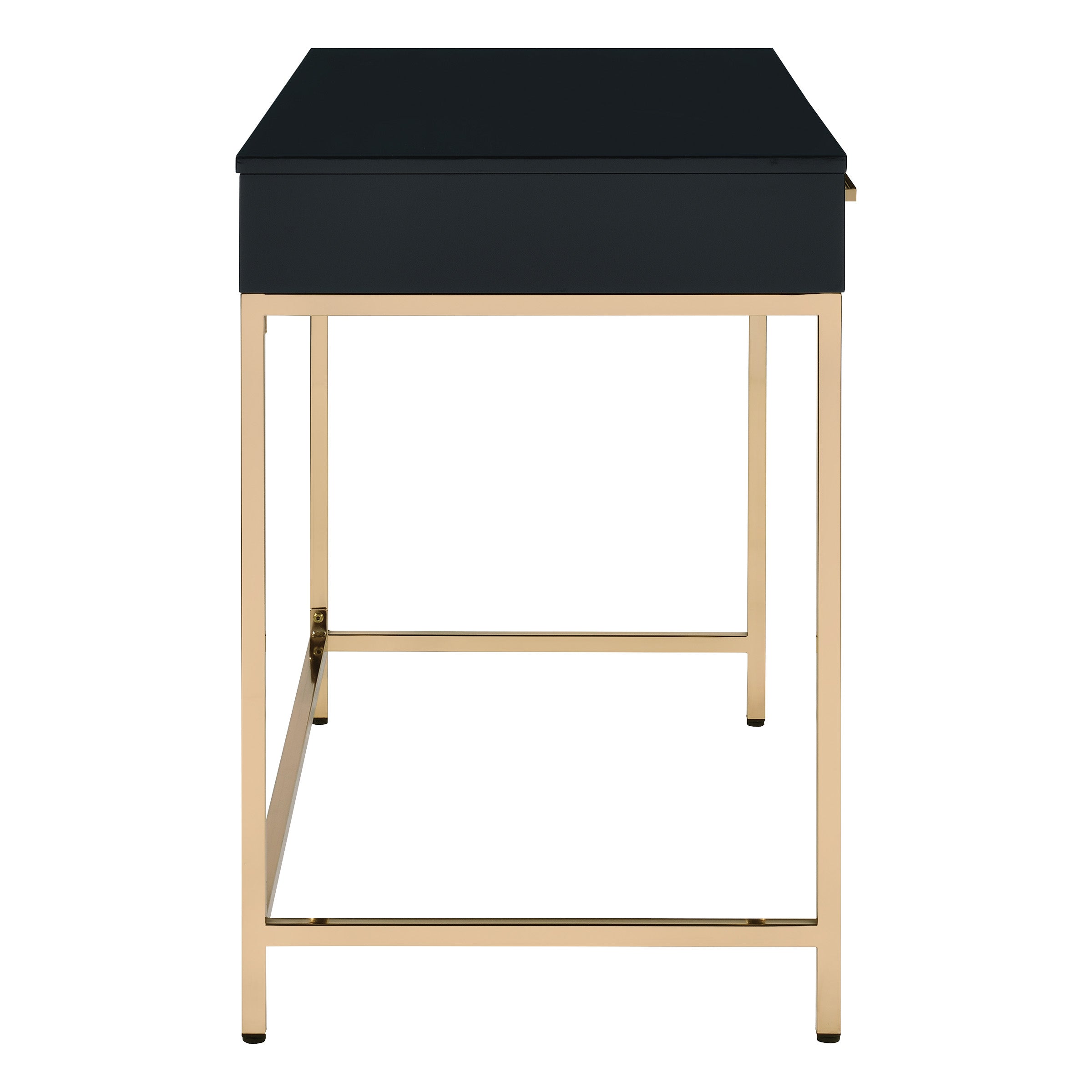 Alios Black Desk - Black/Gold