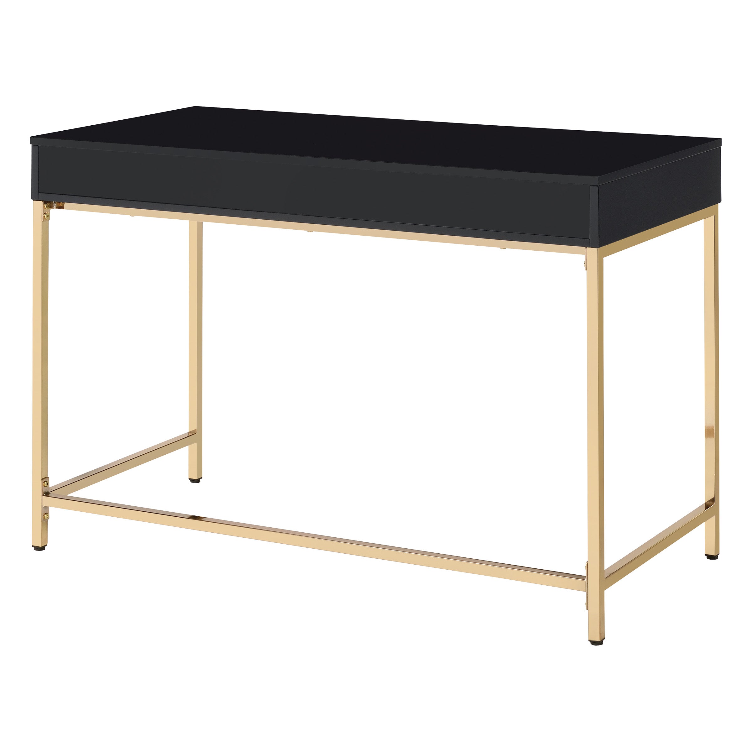 Alios Black Desk - Black/Gold
