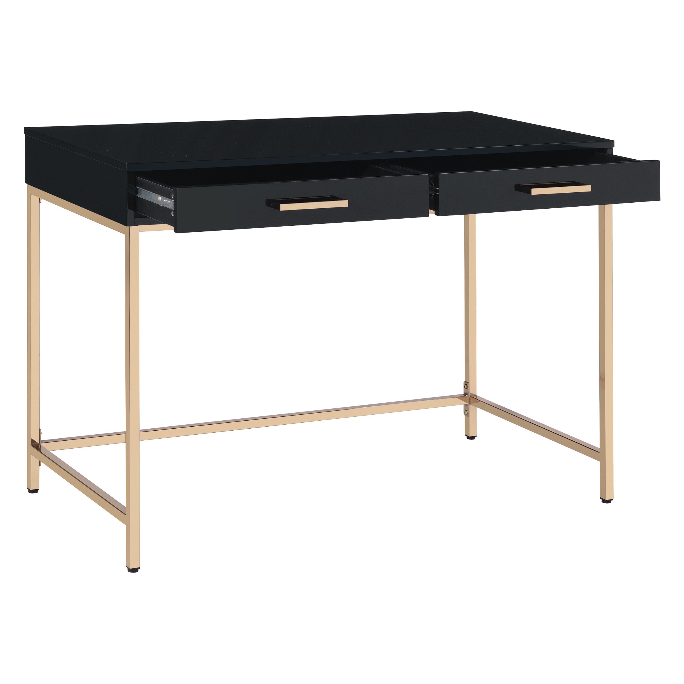 Alios Black Desk - Black/Gold