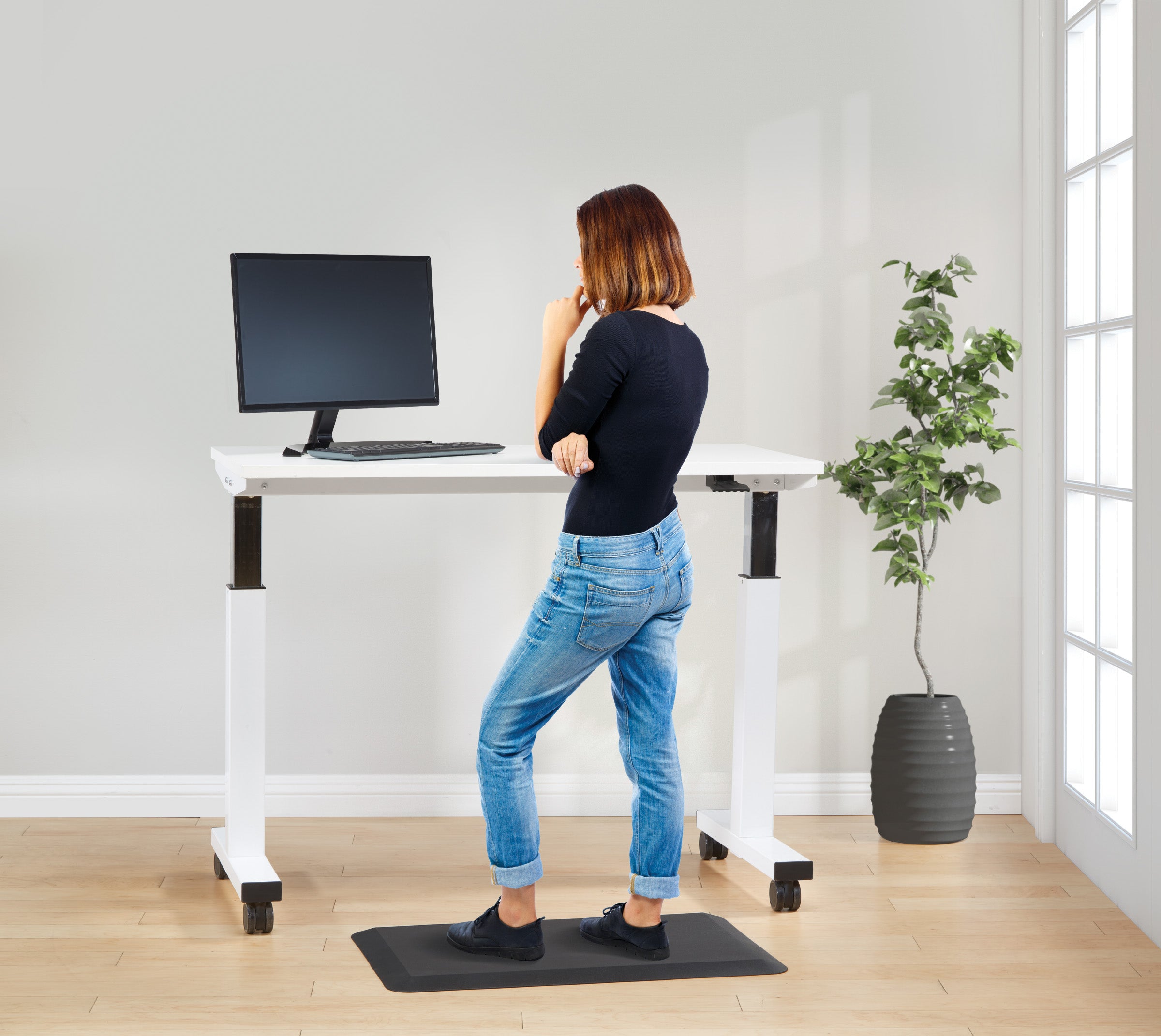 Black Anti-Farigue Standing Mat - Black