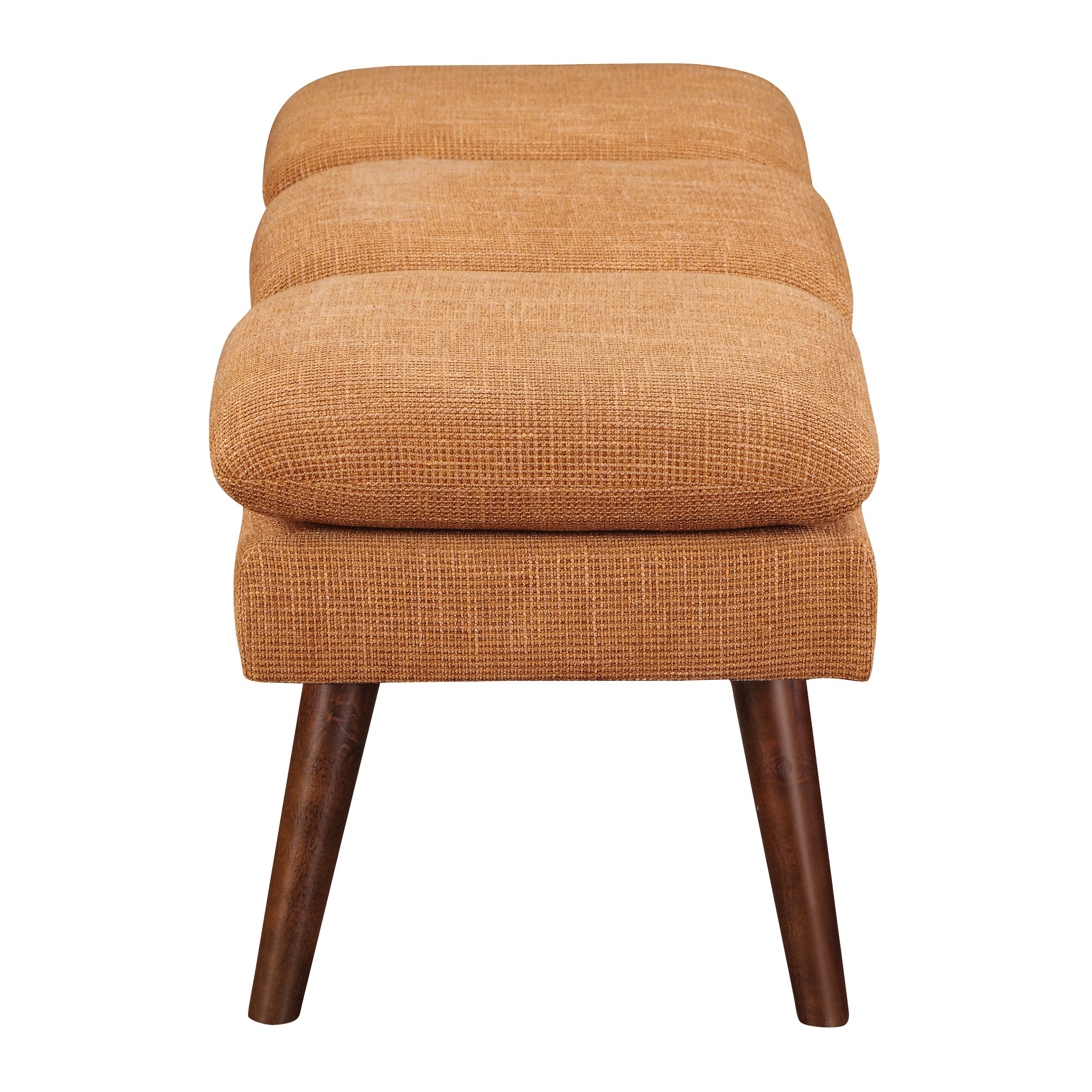 Amanda 54" Mid-Century Bench - Rust