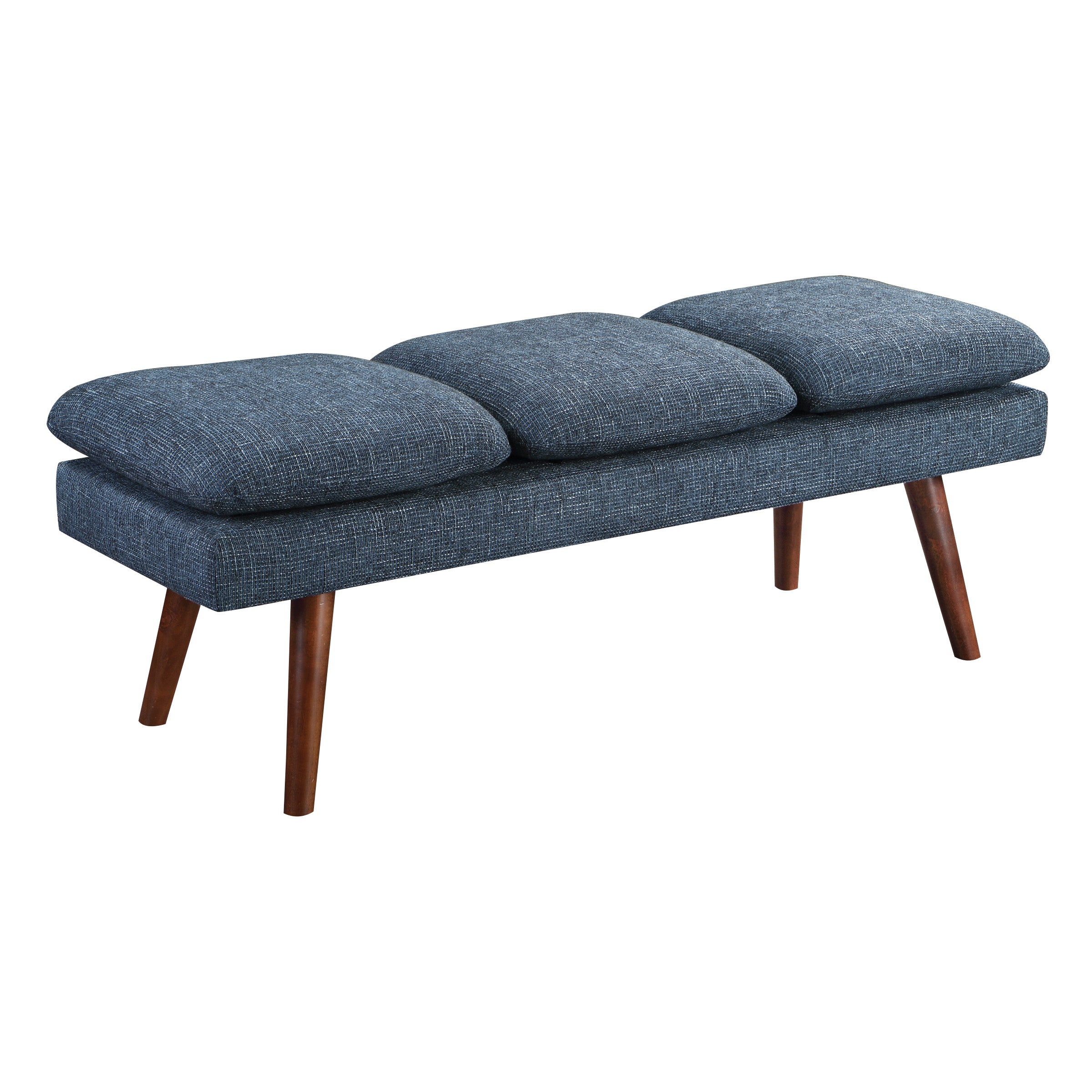 Amanda 54" Mid-Century Bench - Navy