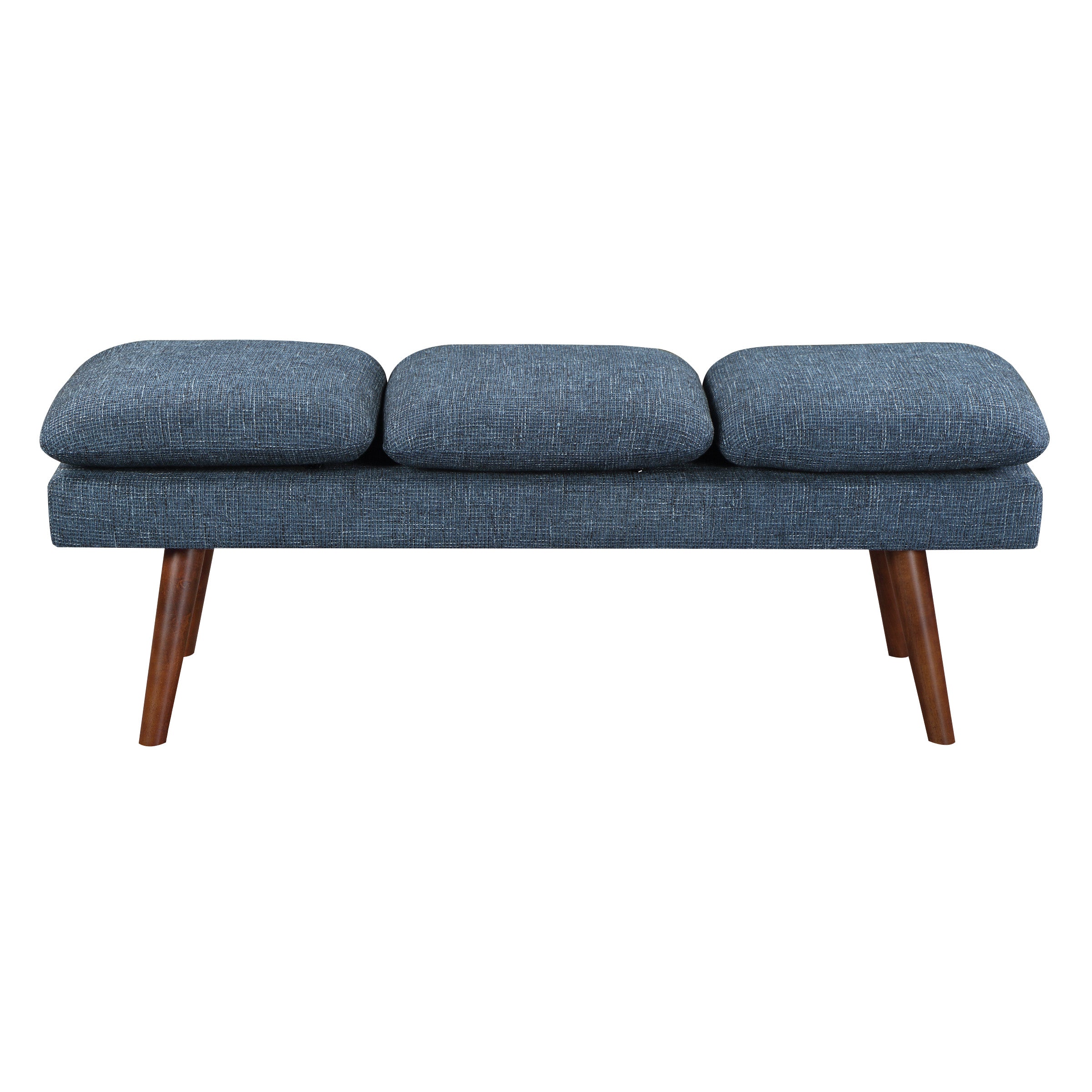 Amanda 54" Mid-Century Bench - Navy