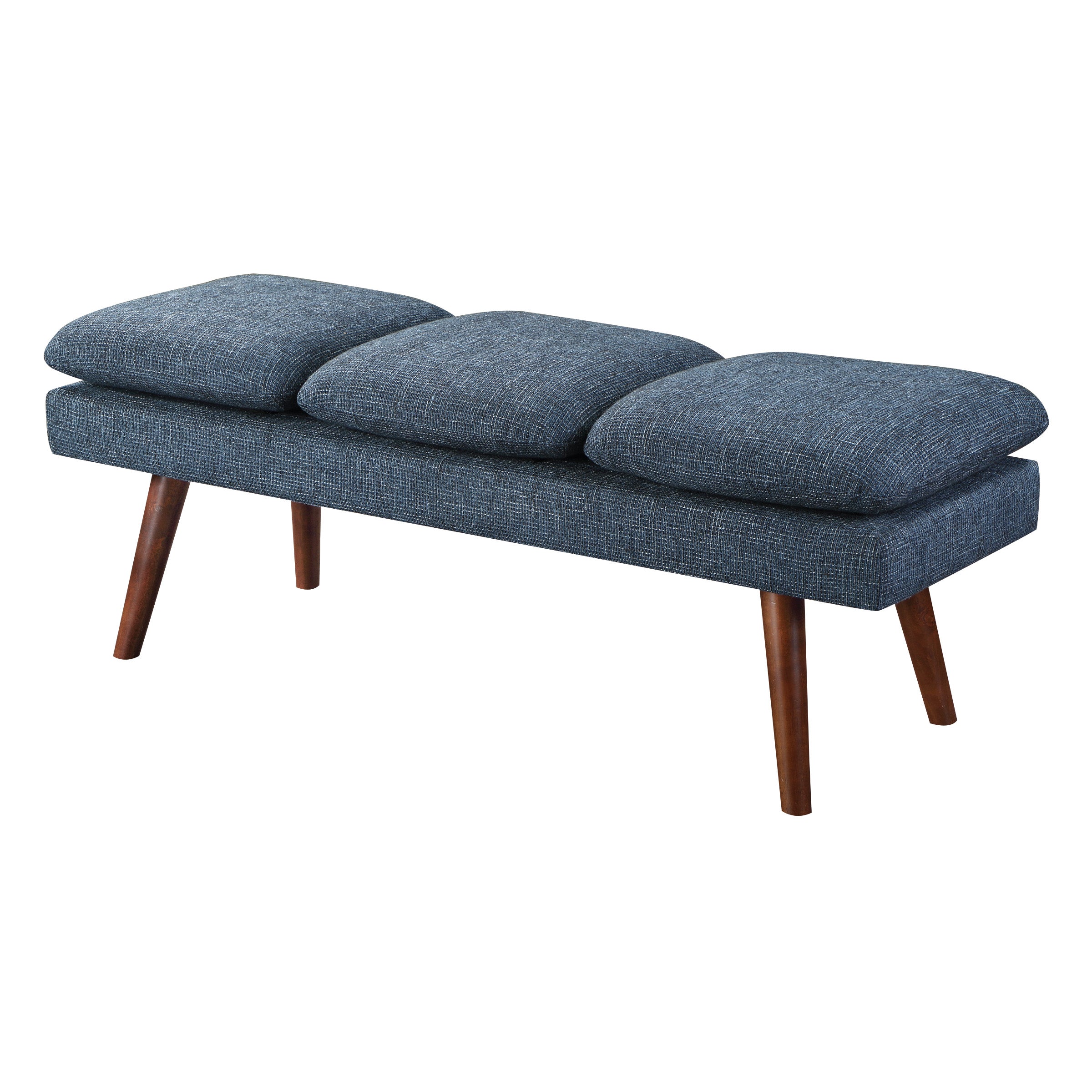 Amanda 54" Mid-Century Bench - Navy
