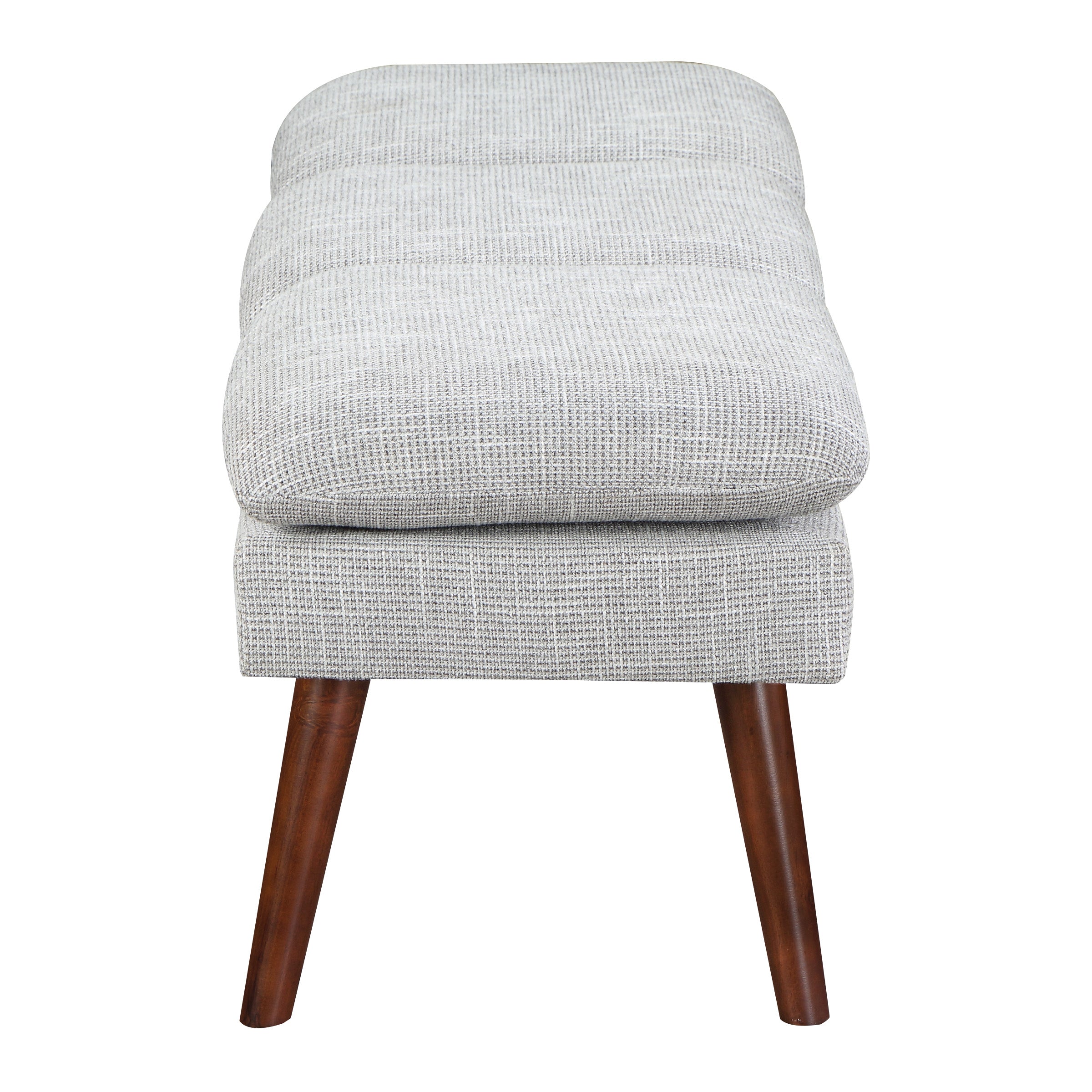 Amanda 54" Mid-Century Bench - Grey