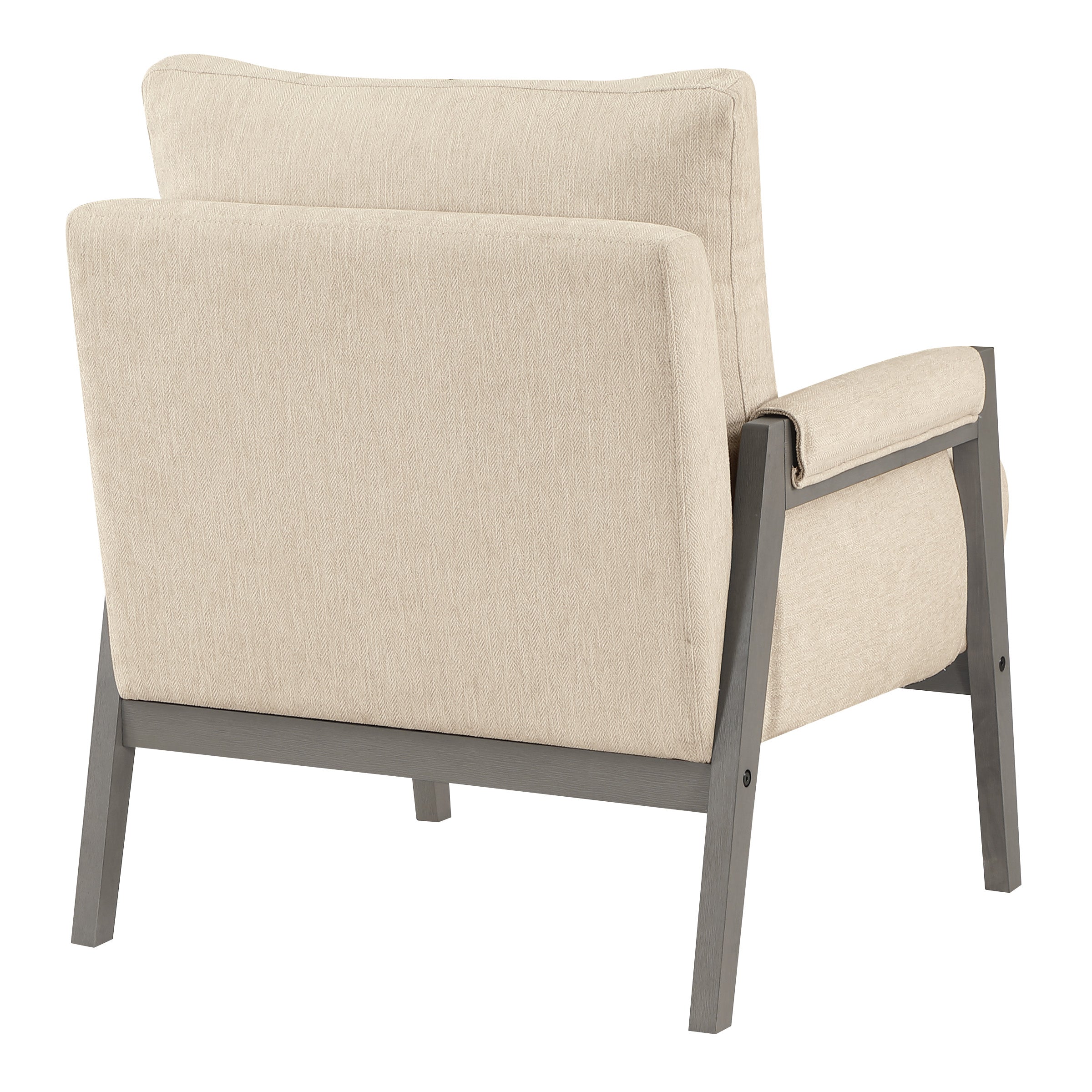 Amari Wood Frame Armchair - Linen