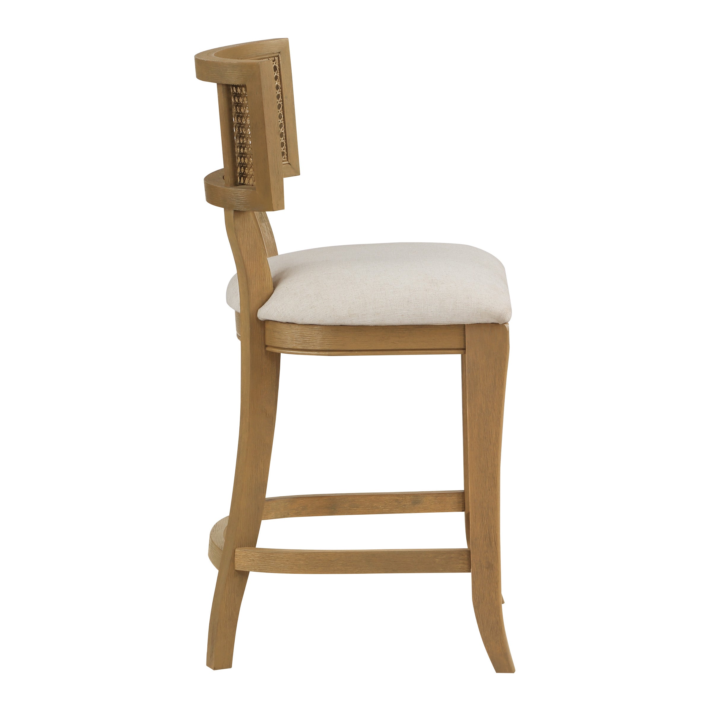 Alaina 26" Cane Back Counter Stool - Linen