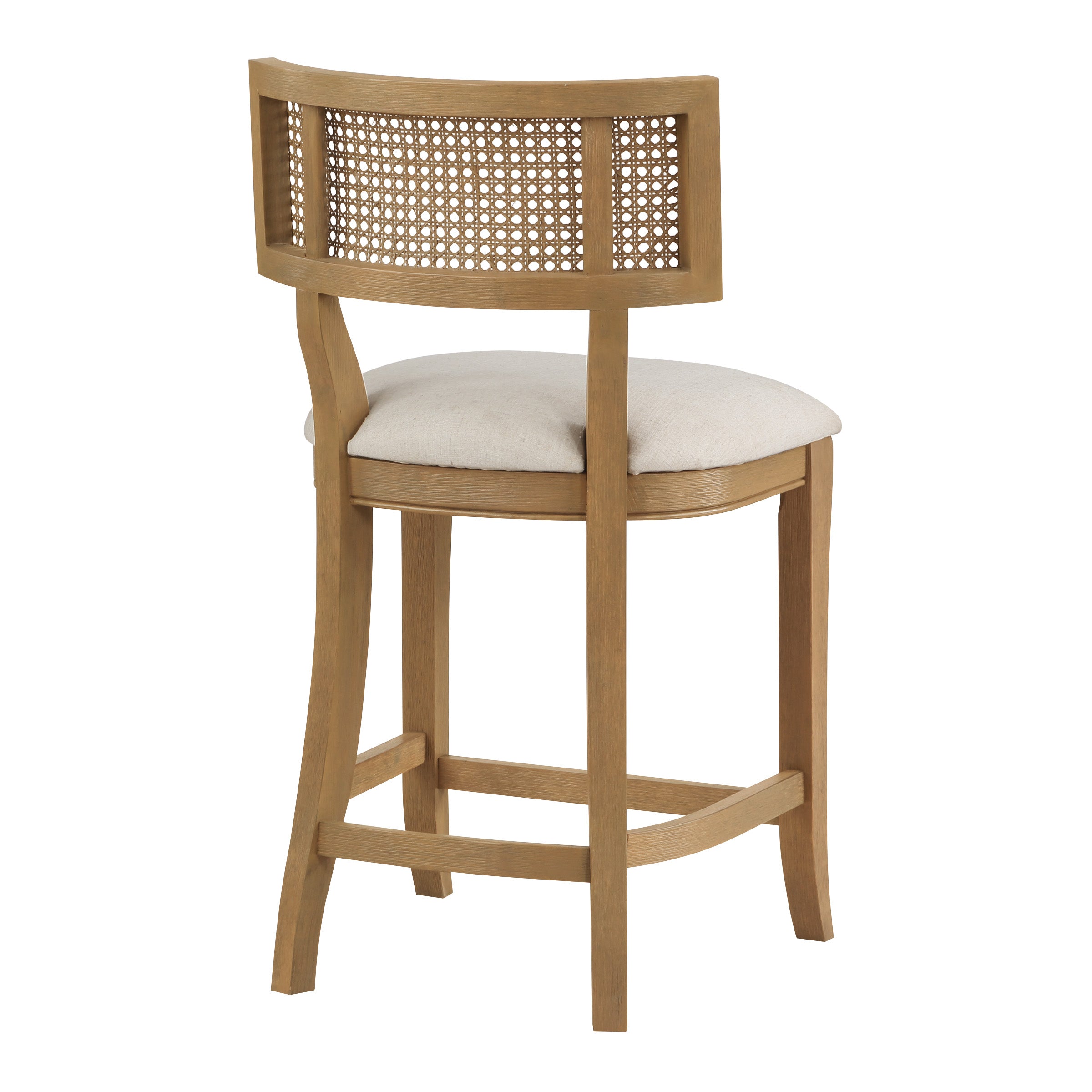 Alaina 26" Cane Back Counter Stool - Linen