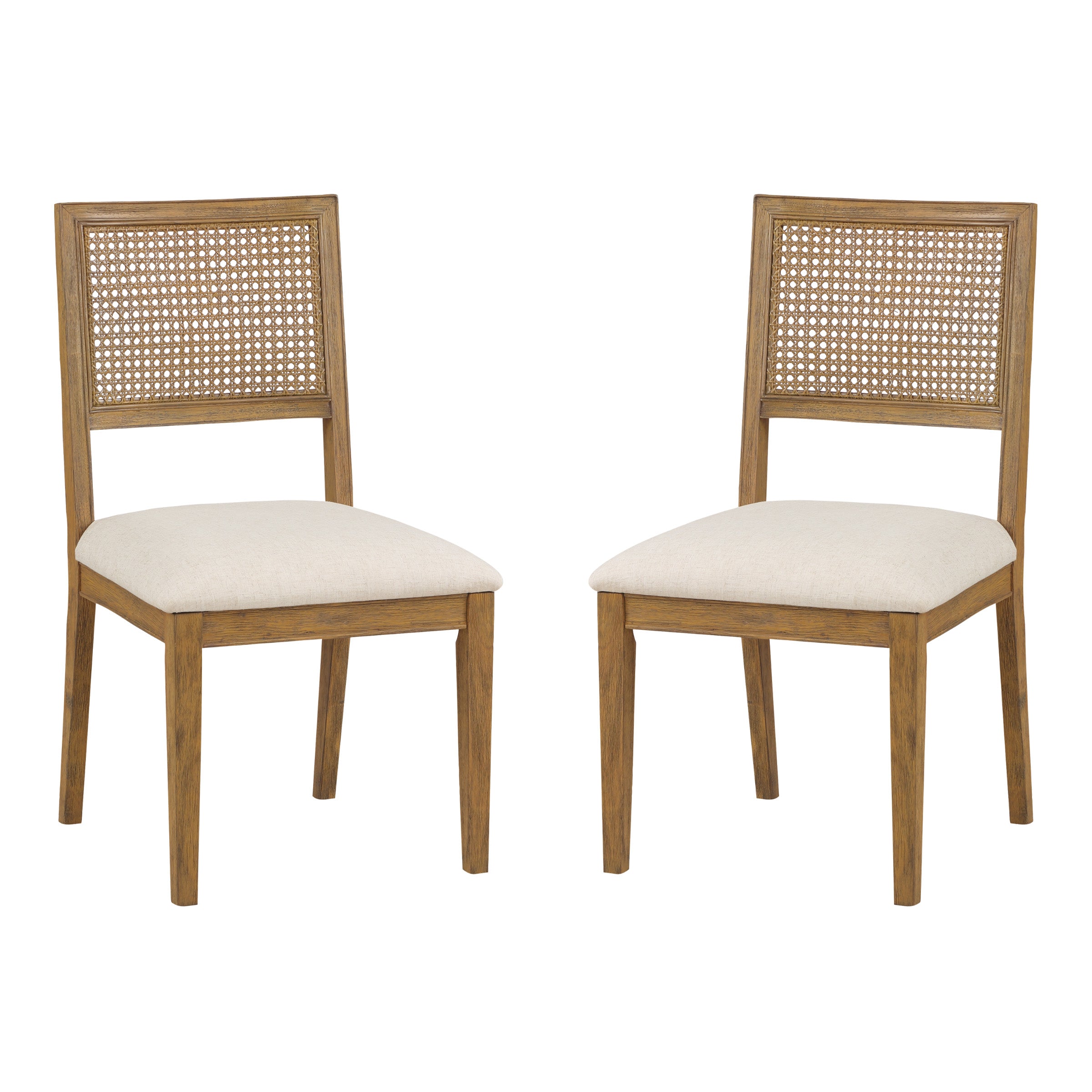 Alaina Cane Back Dining Chair 2-PK - Linen