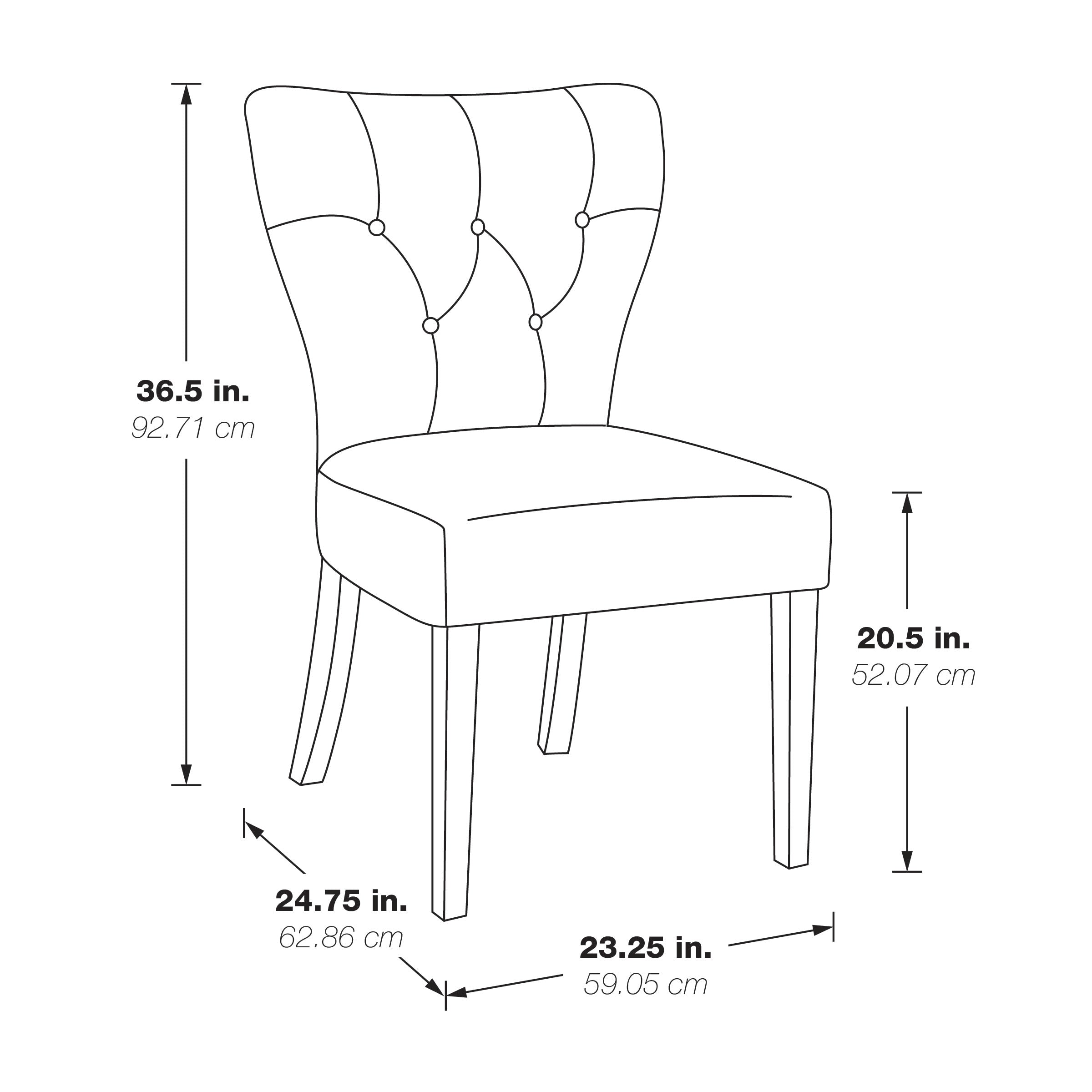 Andrew Dining Chair 2 PK - Navy Ikat