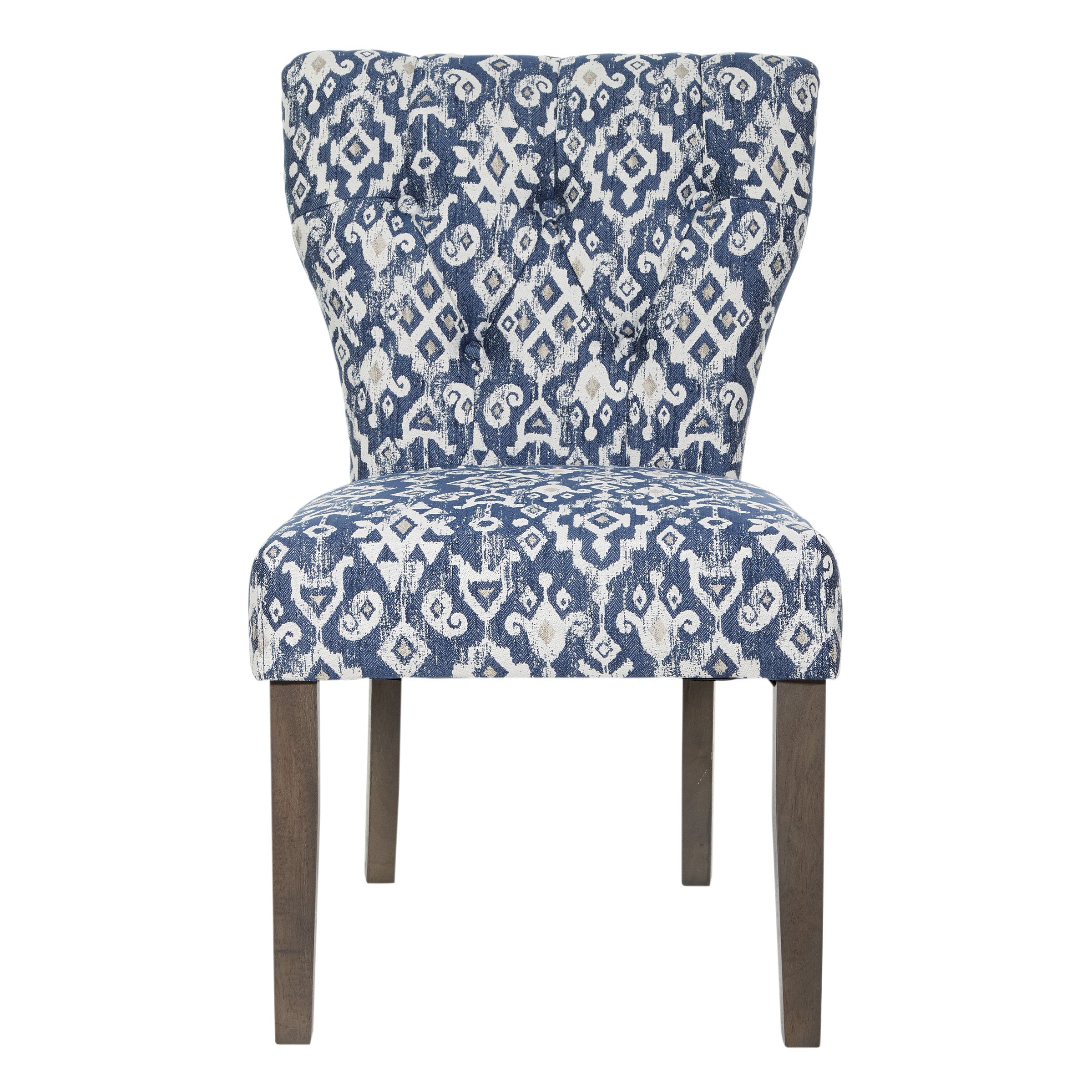 Andrew Dining Chair 2 PK - Navy Ikat