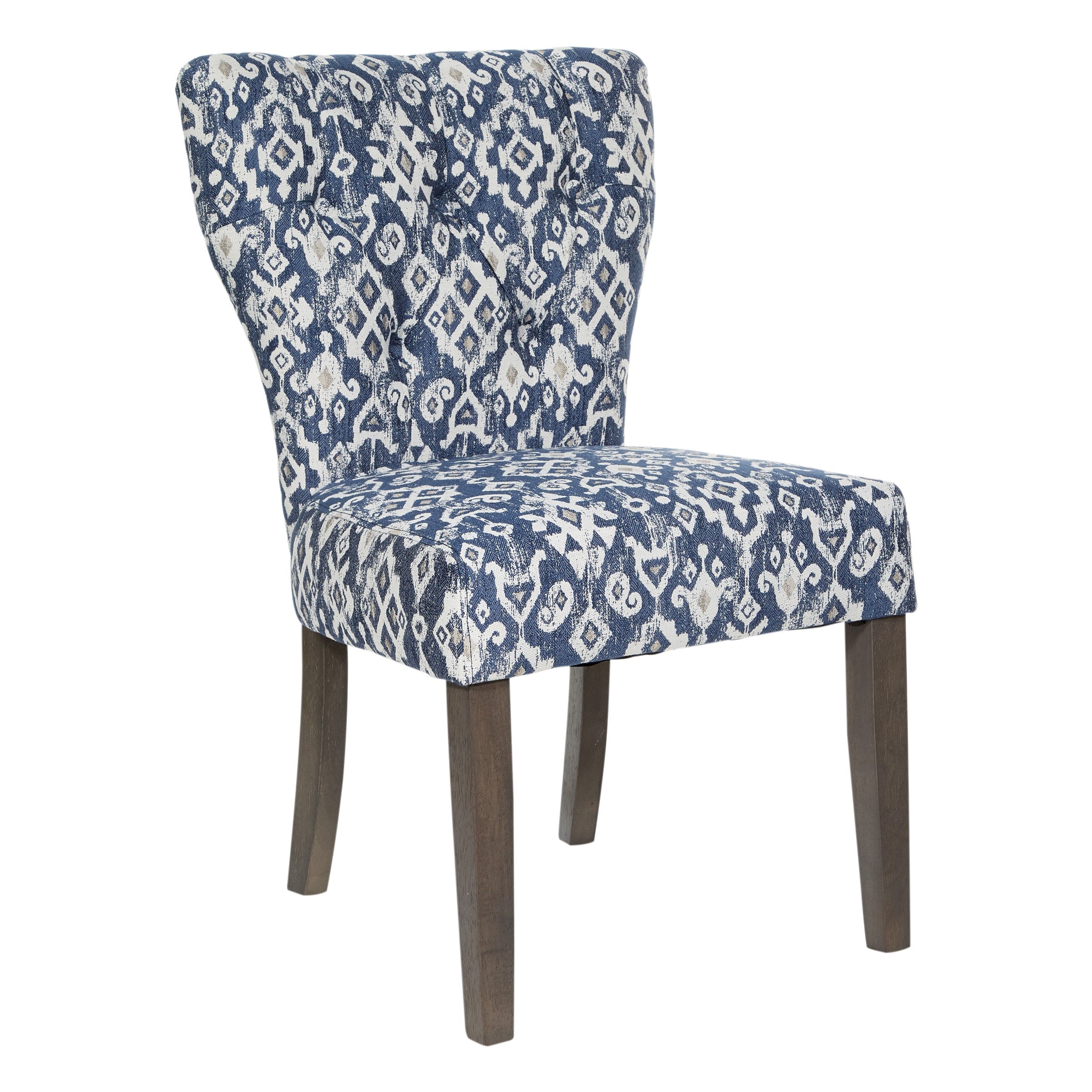 Andrew Dining Chair  - Navy Ikat