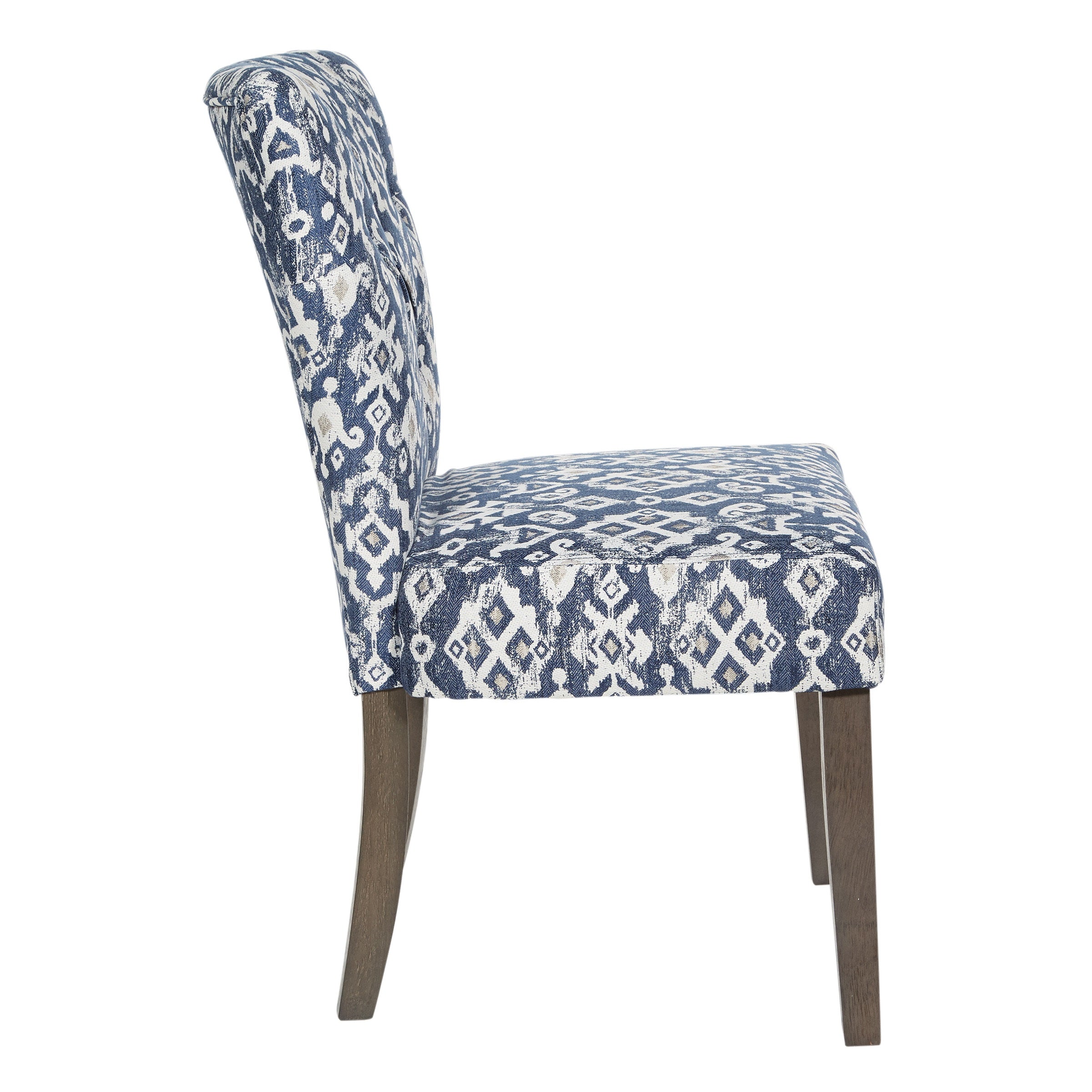 Andrew Dining Chair  - Navy Ikat
