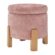 Annie Storage Ottoman - Rose