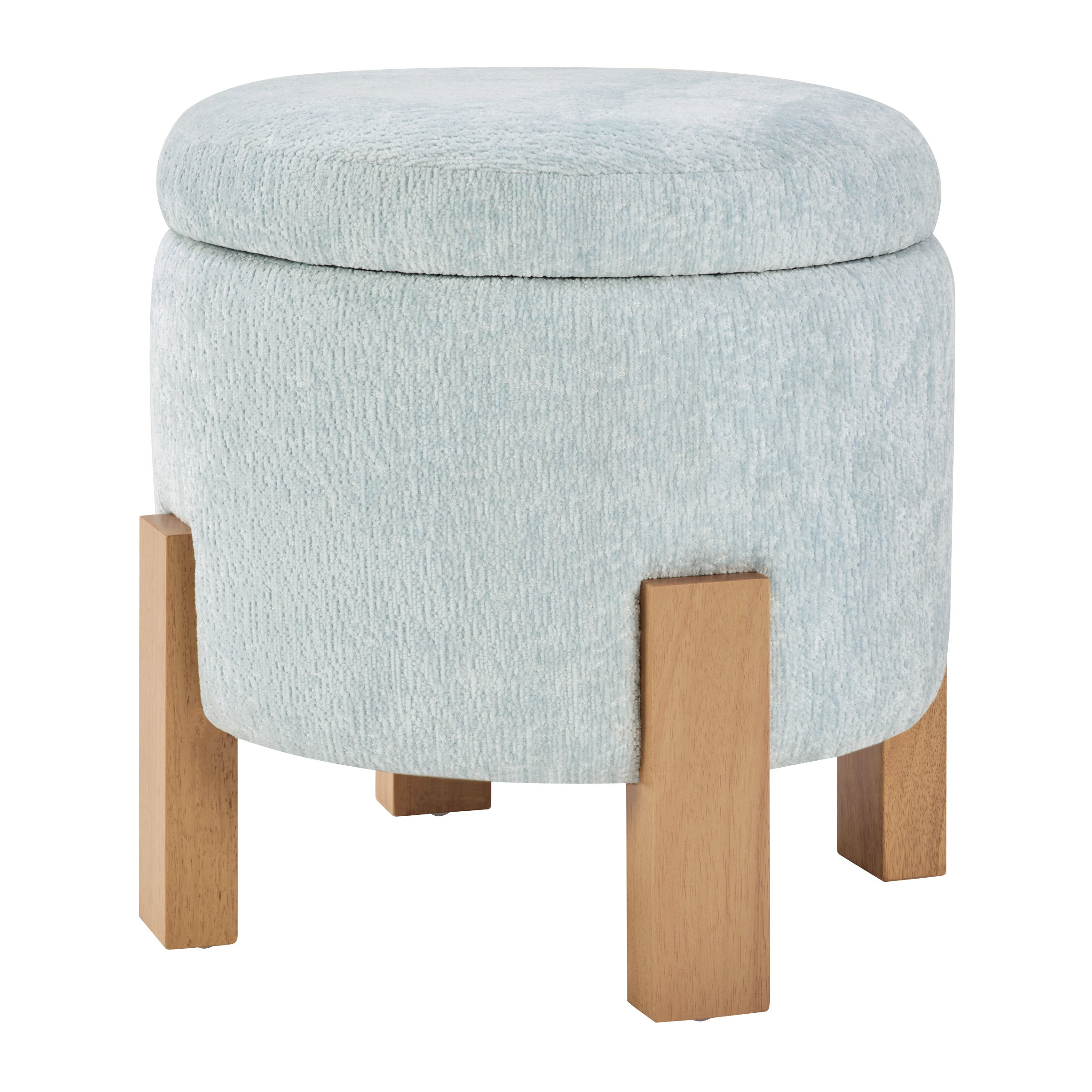 Annie Storage Ottoman - Sky