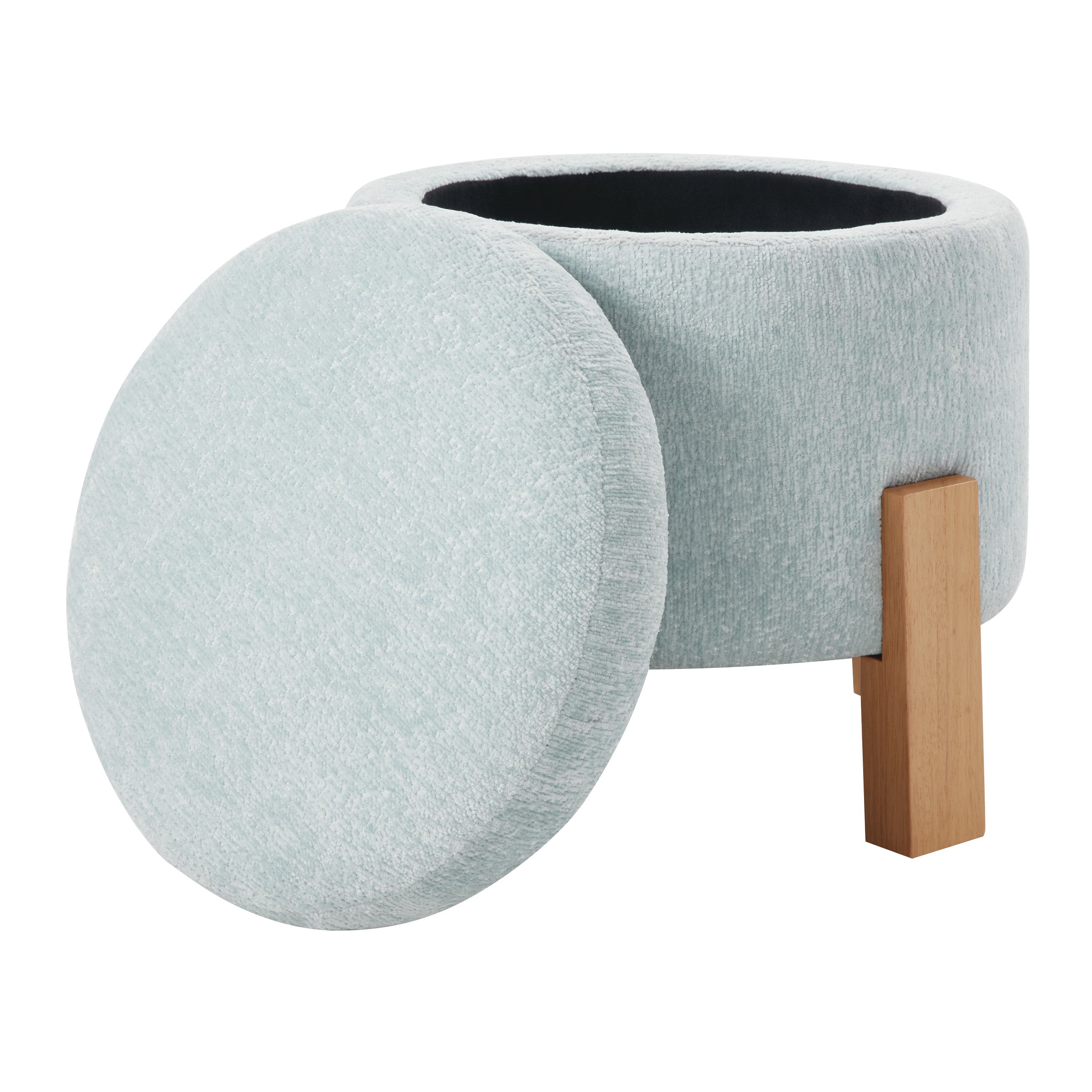 Annie Storage Ottoman - Sky