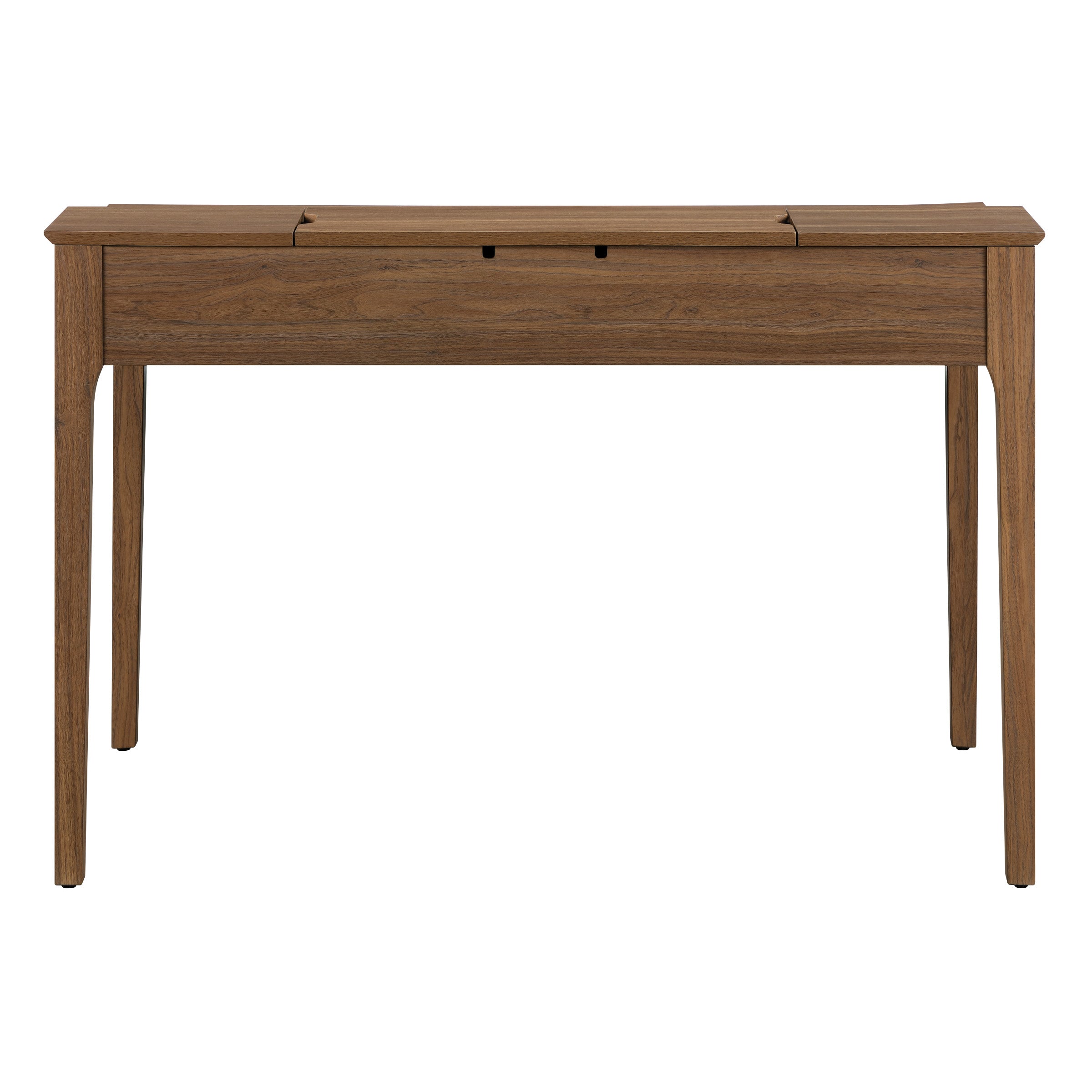 Angelina Desk with Shelf Storage Hutch with Majestic Walnut Finish