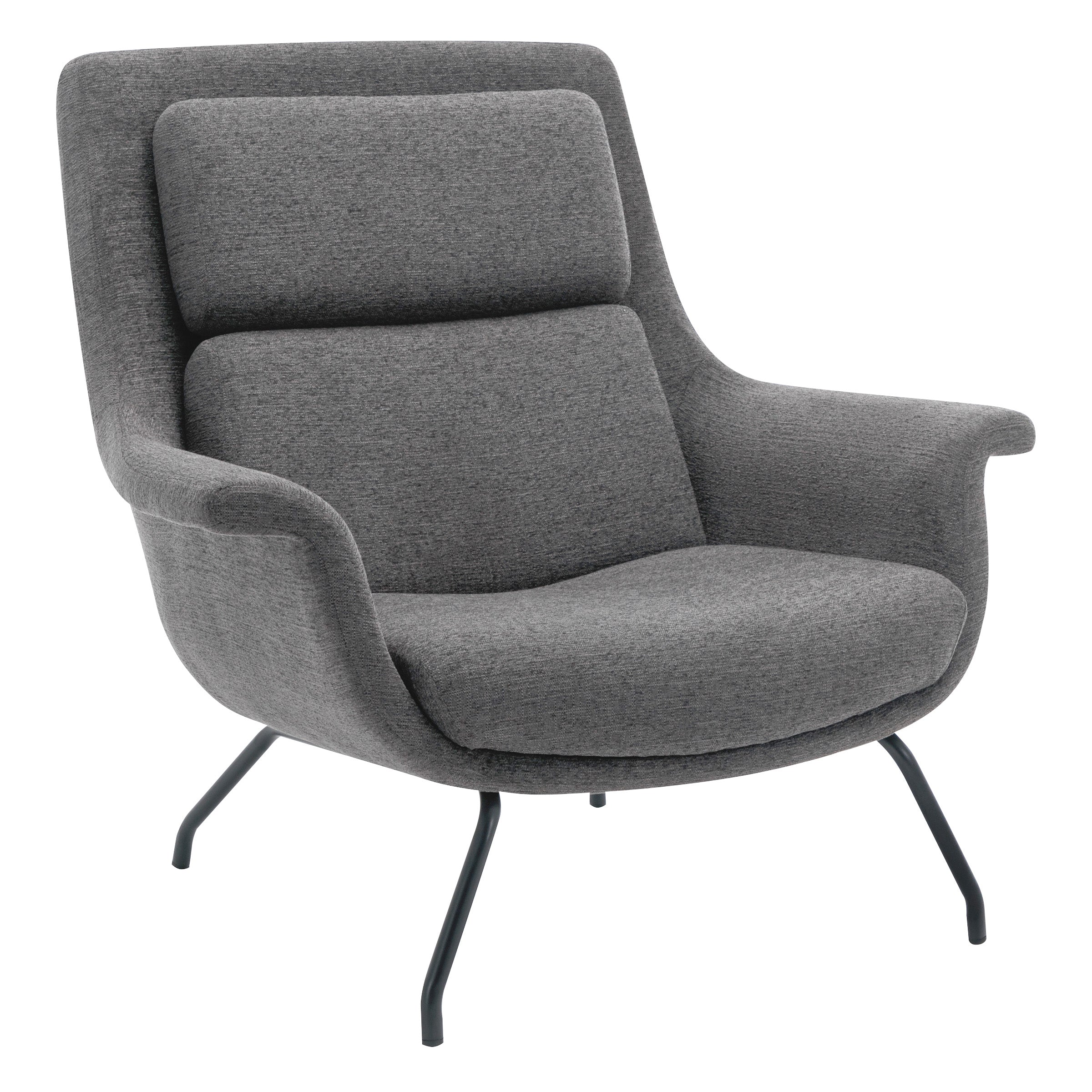 Adria Armchair  - Charcoal/Black