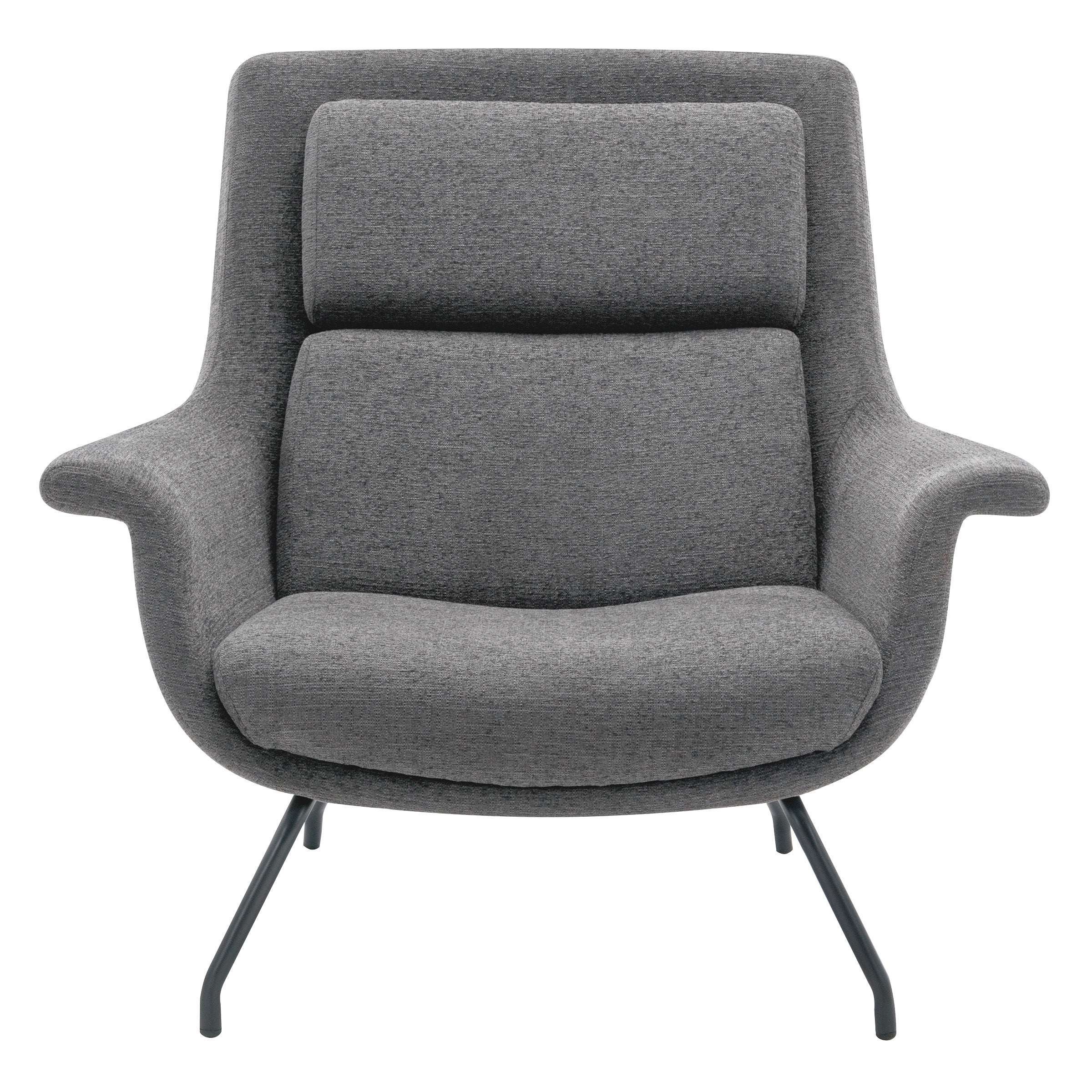 Adria Armchair  - Charcoal/Black