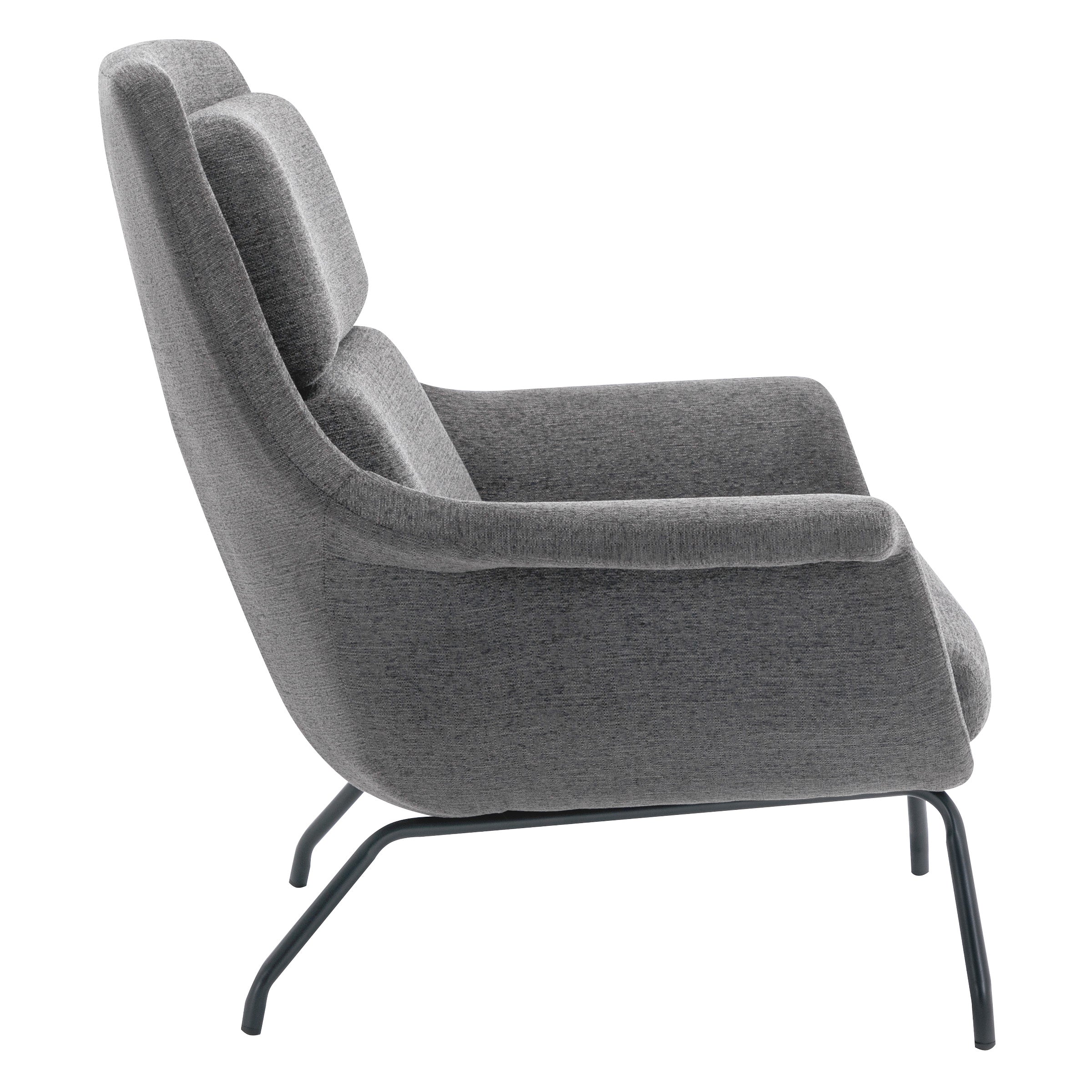 Adria Armchair  - Charcoal/Black