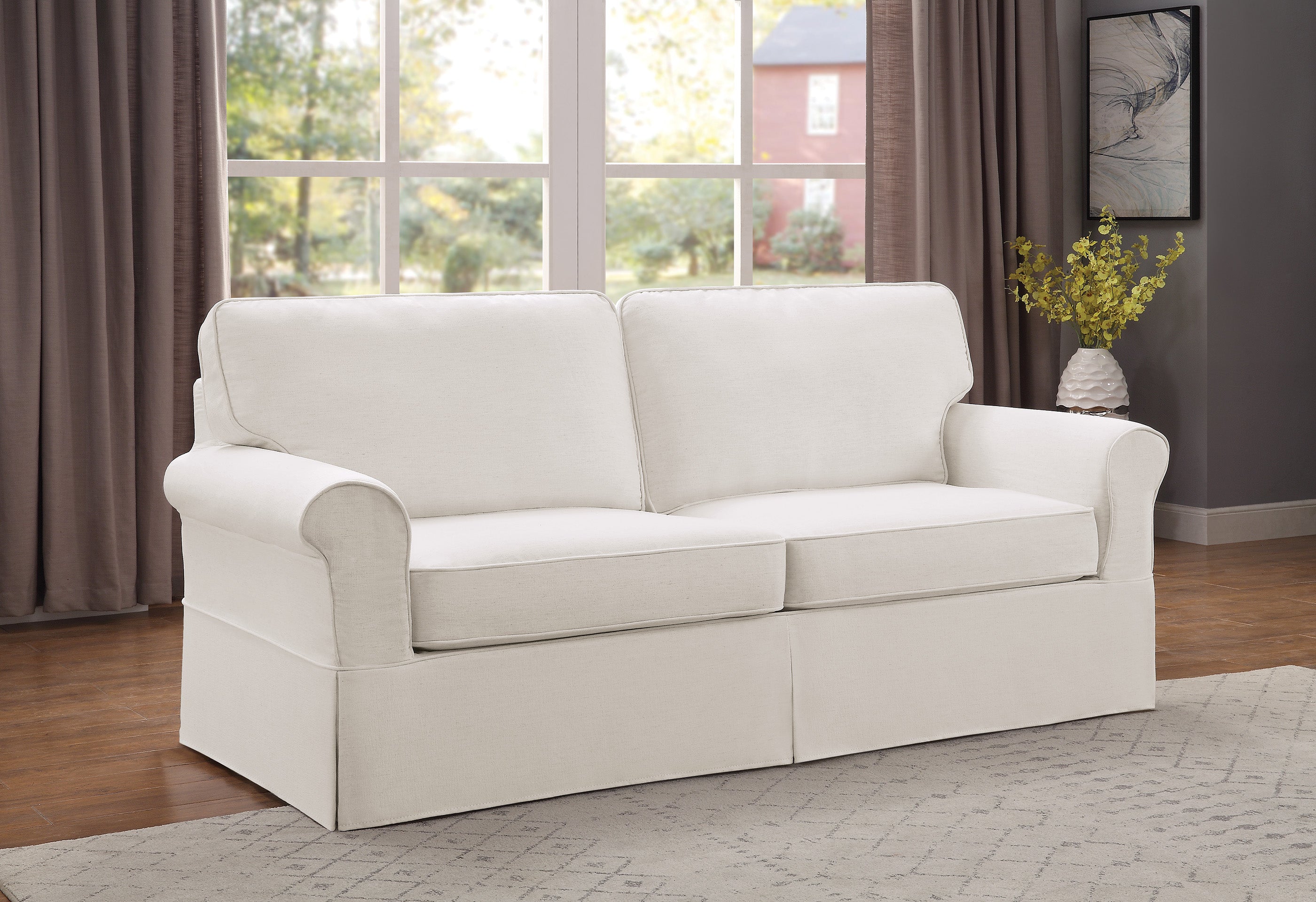 Ashton Slip Cover Sofa - Ivory