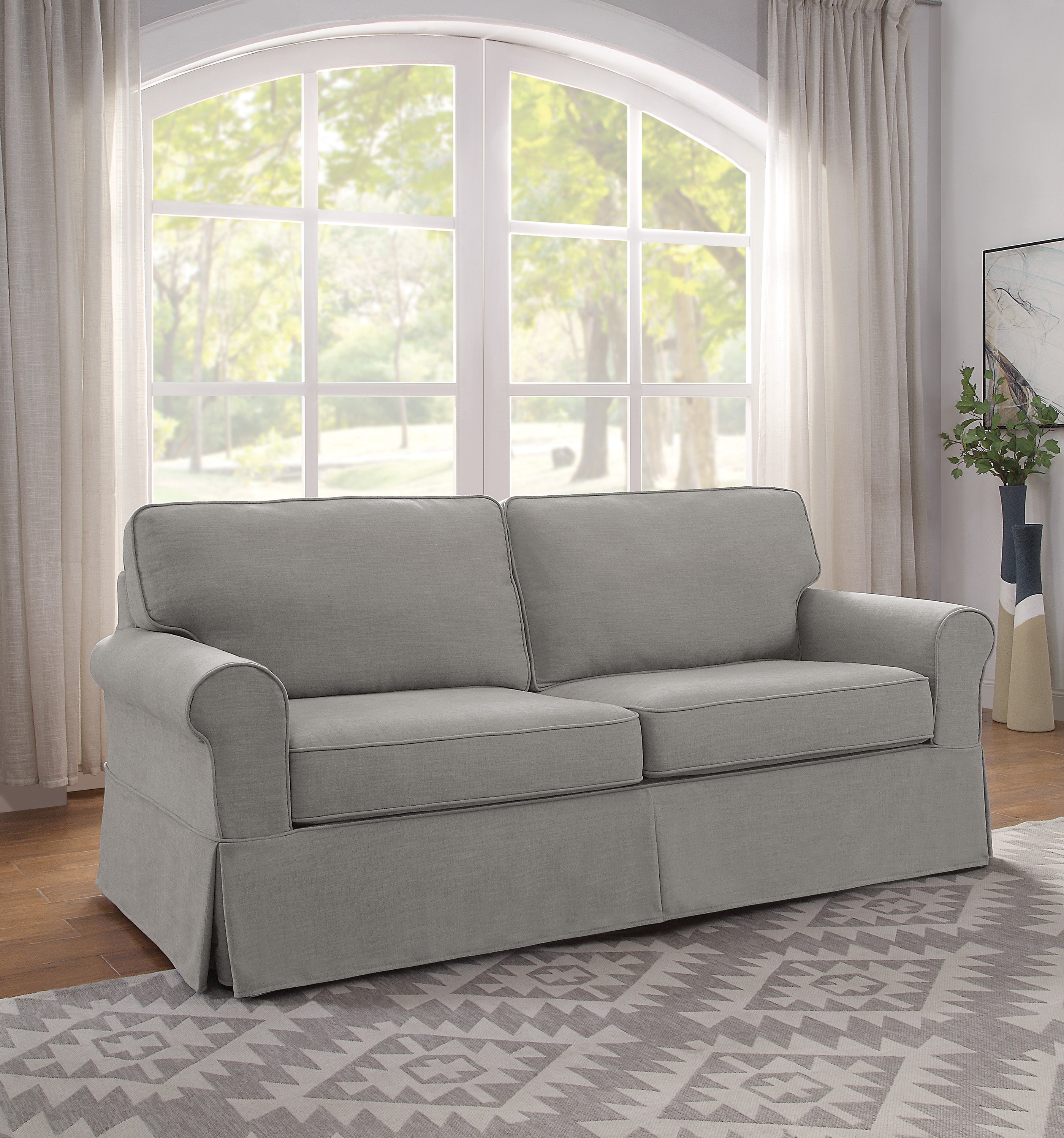 Ashton Slip Cover Sofa - Fog