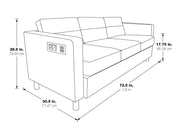 Atlantic Sofa - Black