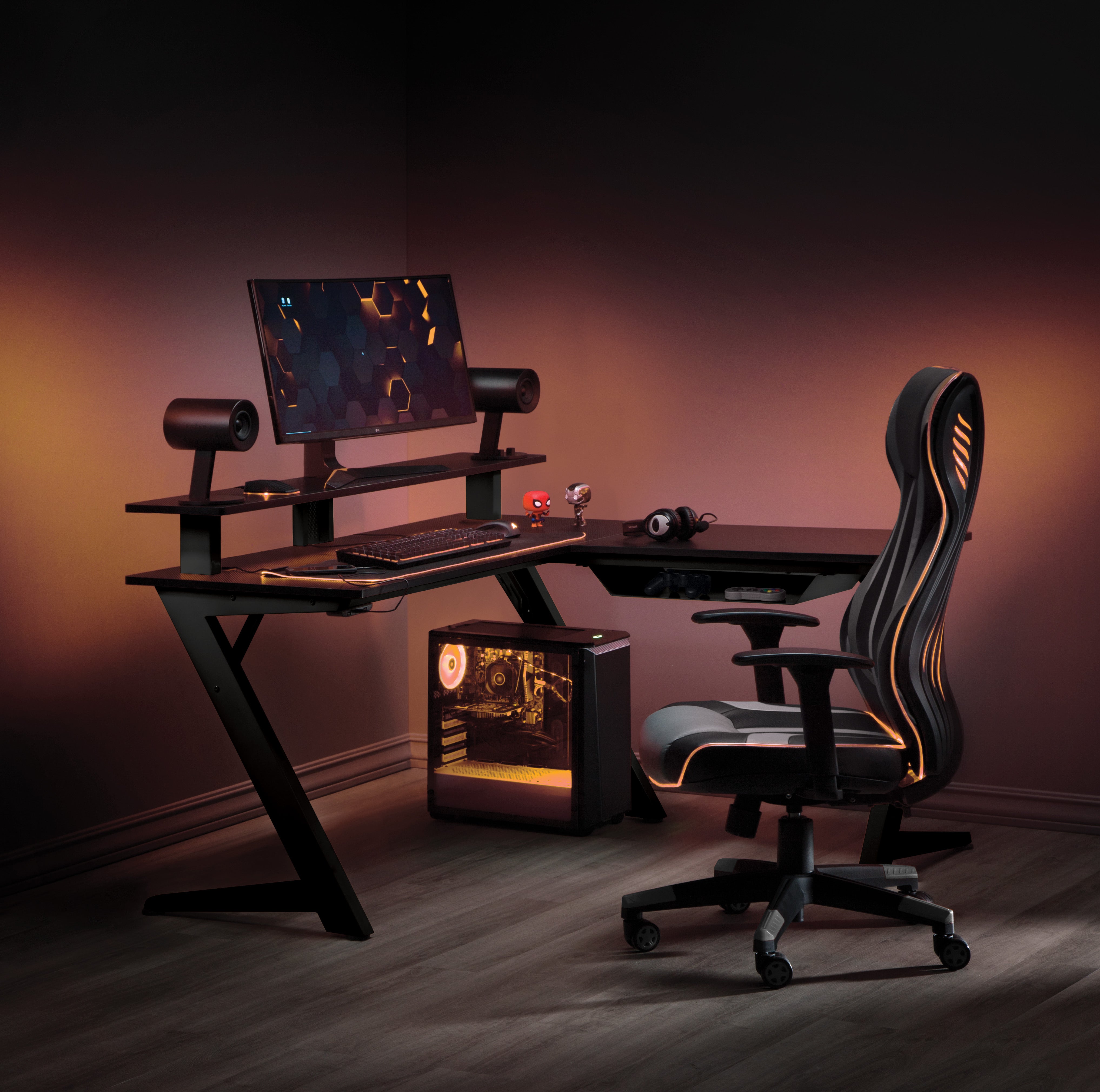 Avatar Battlestation Gaming Desk - Black
