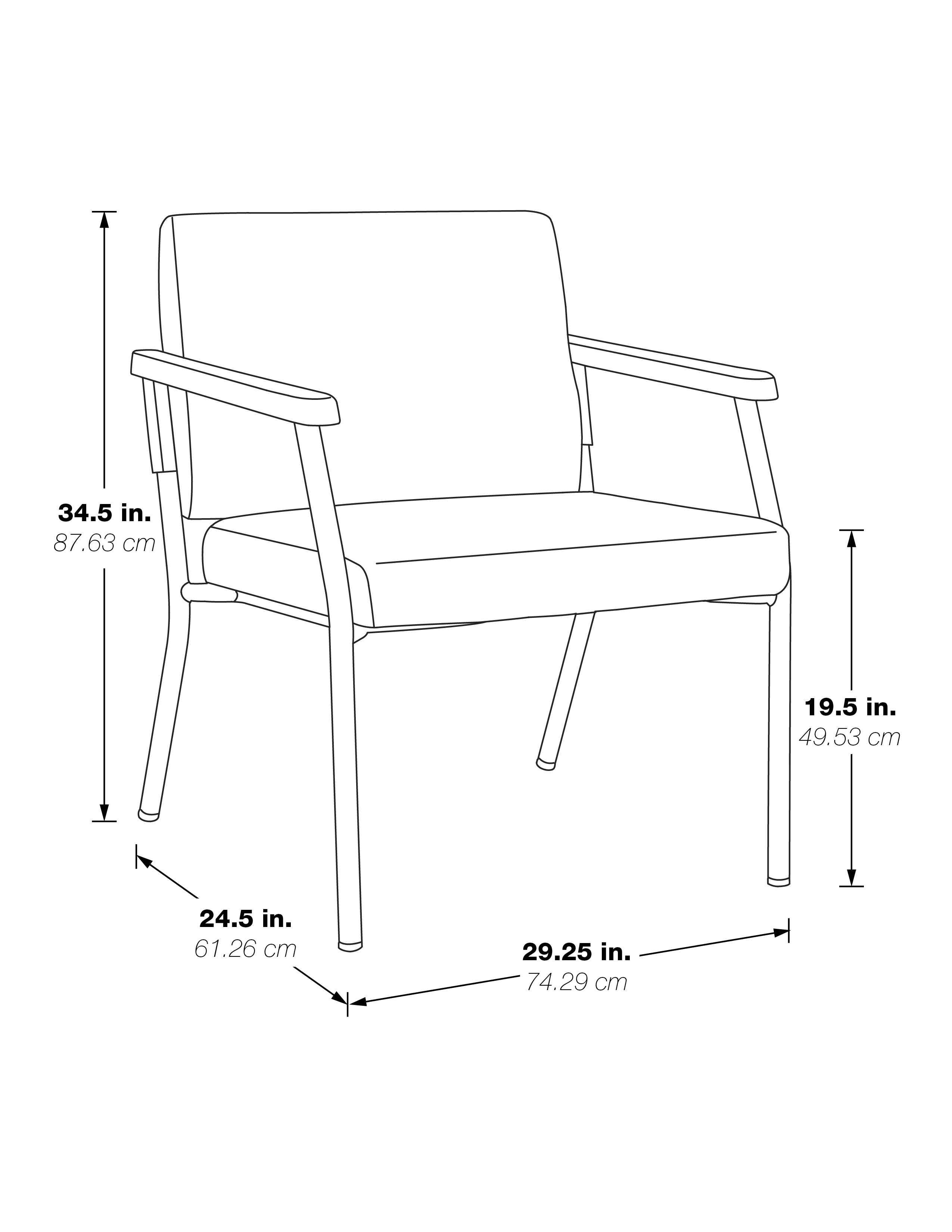 Bariatric Patient Big & Tall Chair - Blue
