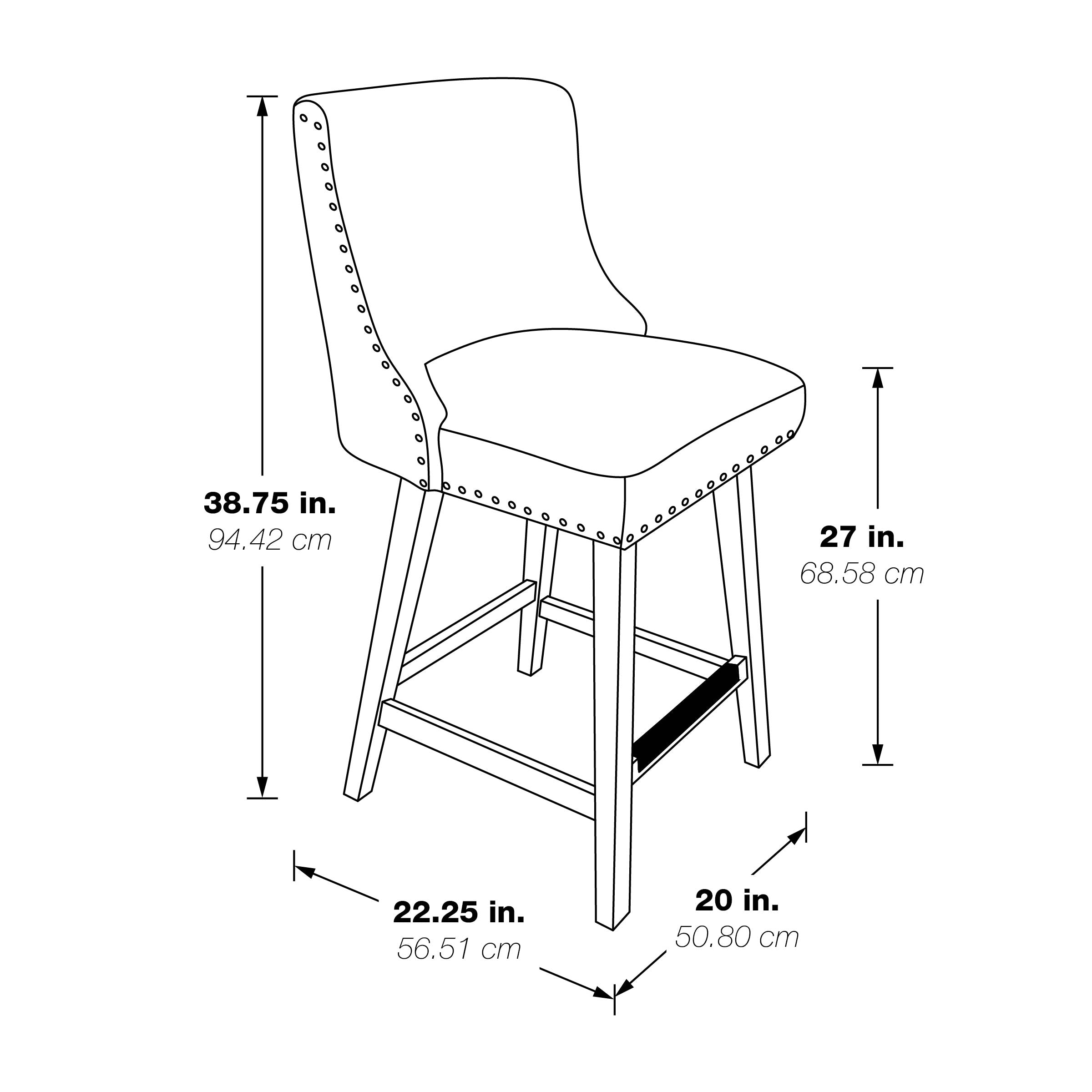 Bowden 2-Pack Swivel Counter Stool - White/DK Walnut