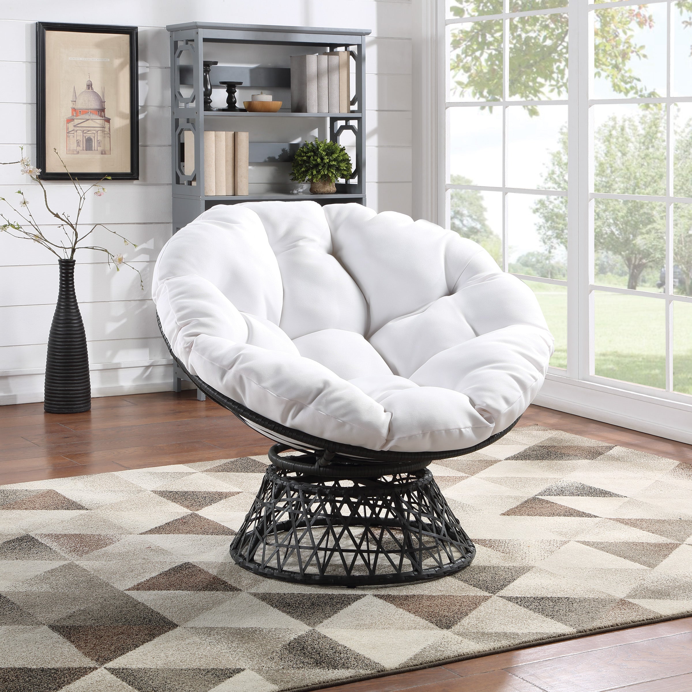Papasan Chair - White